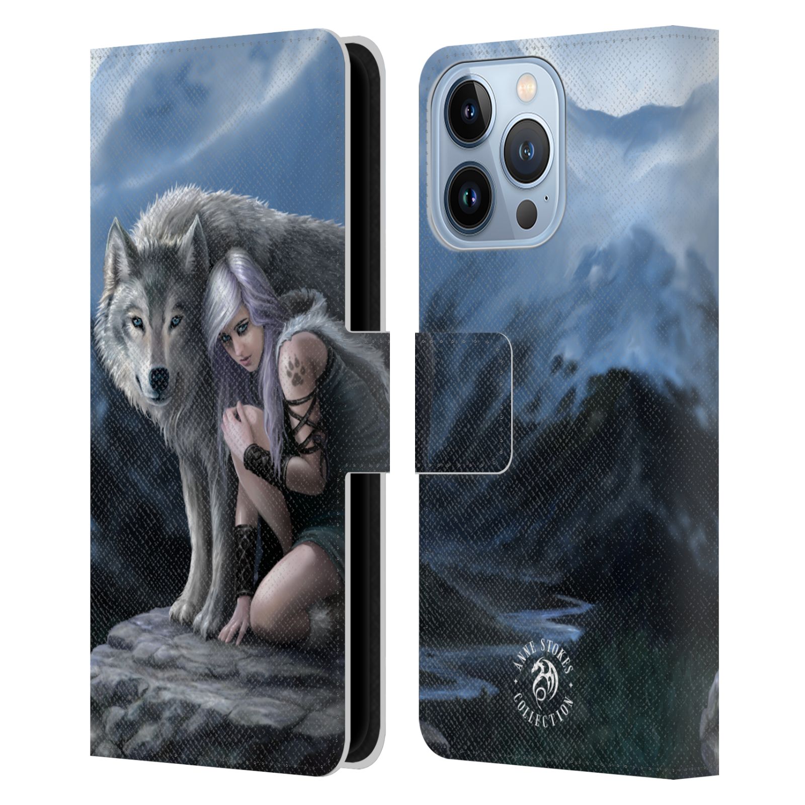Pouzdro HEAD CASE na mobil Apple Iphone 13 PRO  fantasy - vlk ochránce