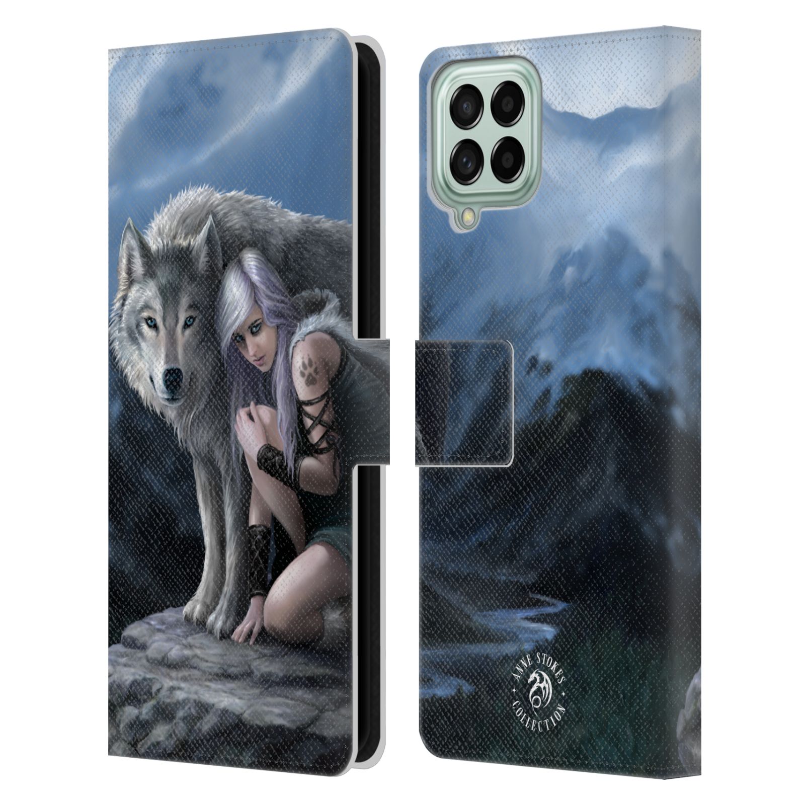 Pouzdro HEAD CASE na mobil Samsung Galaxy M33 5G  fantasy - vlk ochránce