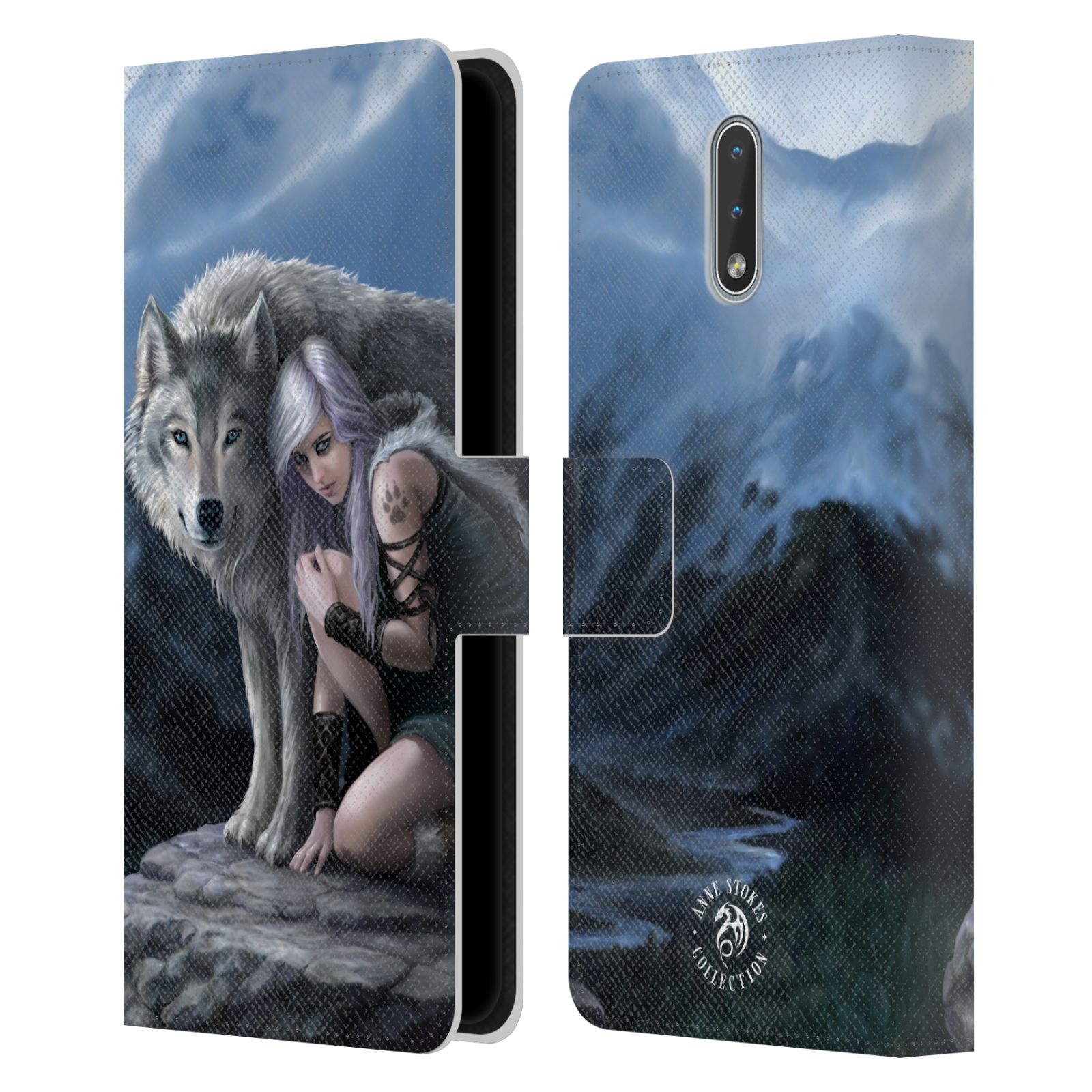 Pouzdro HEAD CASE na mobil Nokia 2.3  fantasy - vlk ochránce