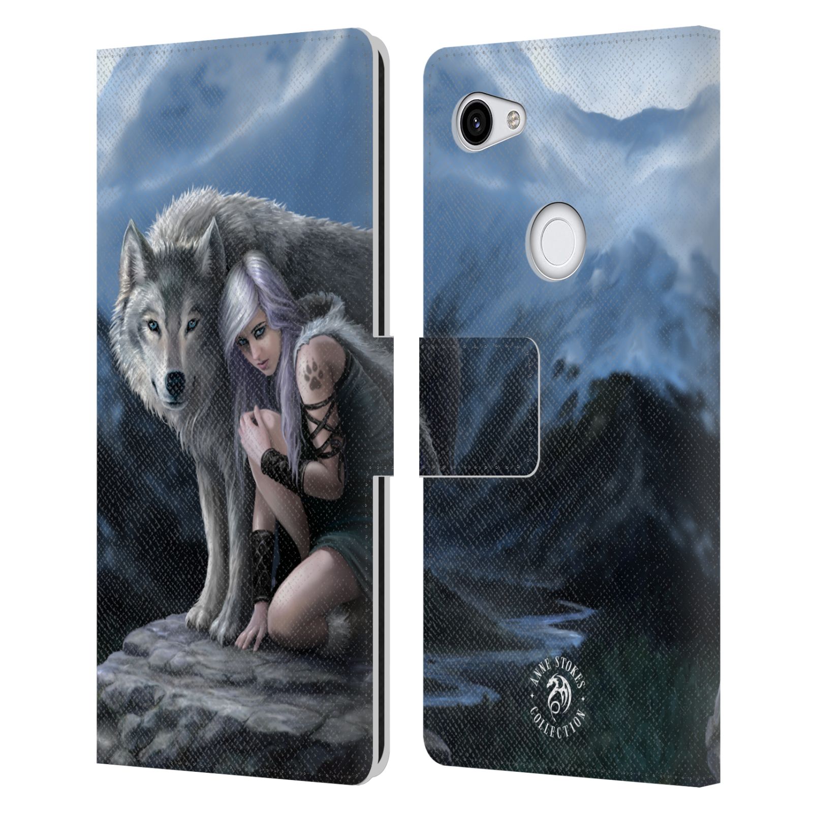 Pouzdro na mobil Google Pixel 3a XL - Head Case - fantasy - vlk ochránce