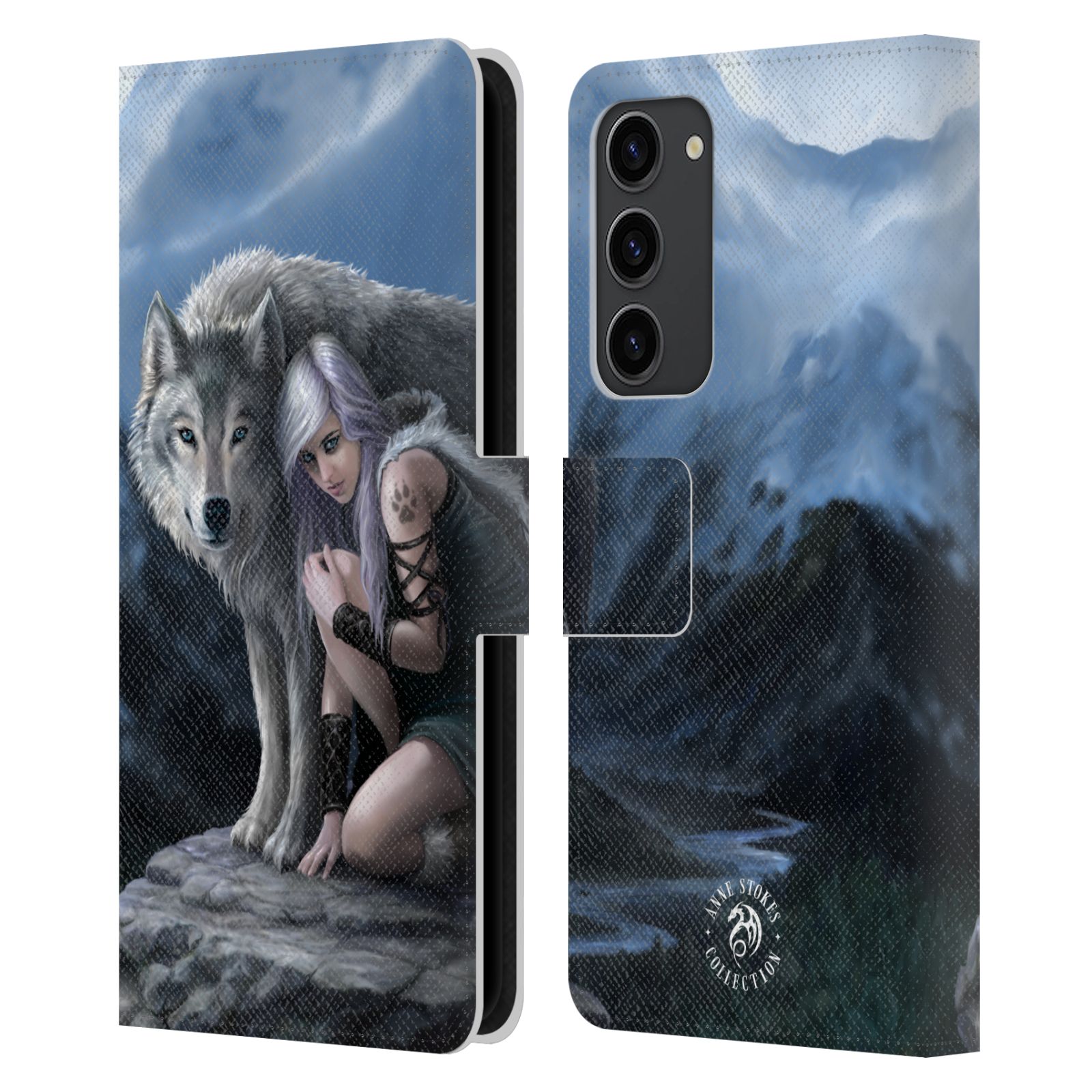 Pouzdro HEAD CASE na mobil Samsung Galaxy S23+  fantasy - vlk ochránce