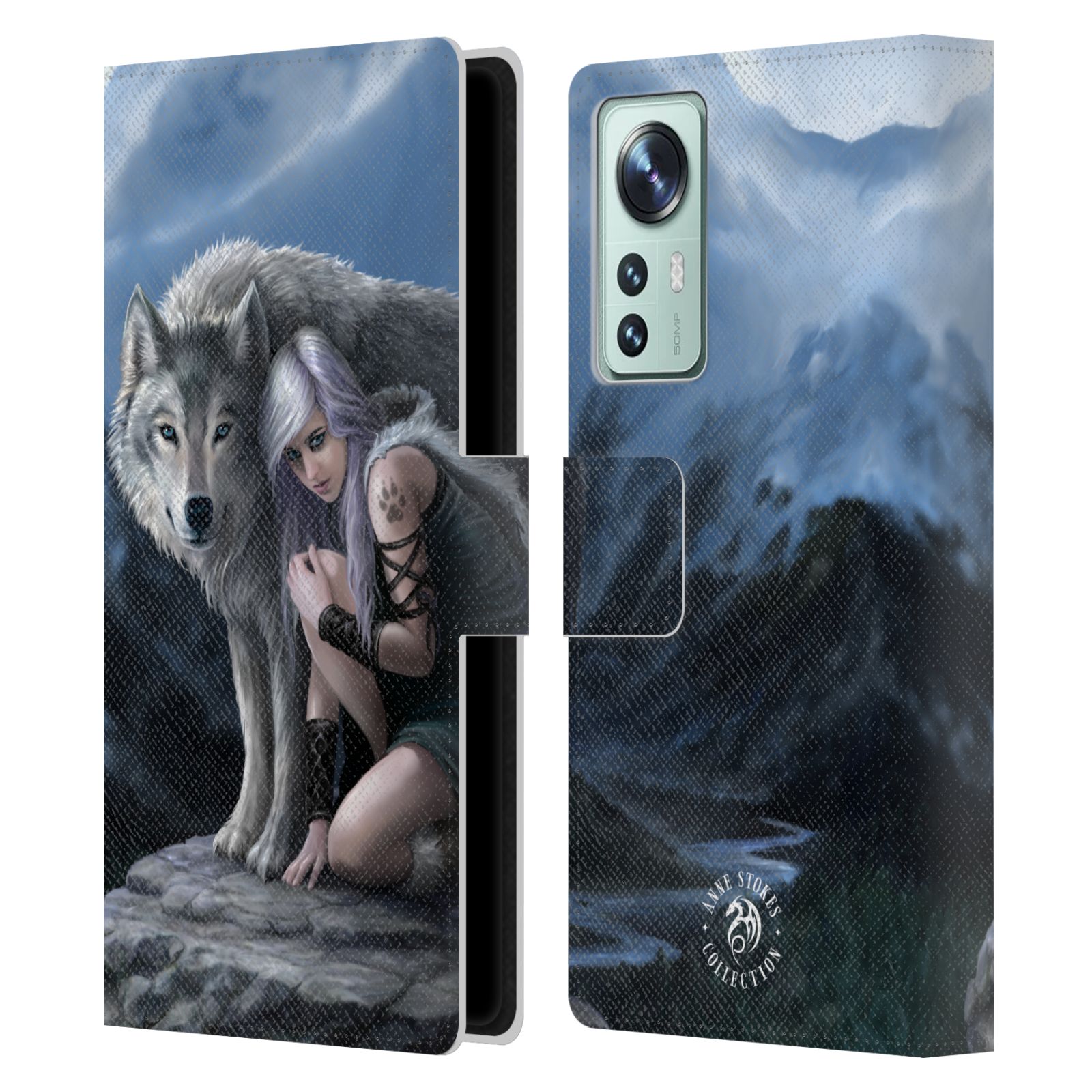 Pouzdro HEAD CASE na mobil Xiaomi 12  fantasy - vlk ochránce