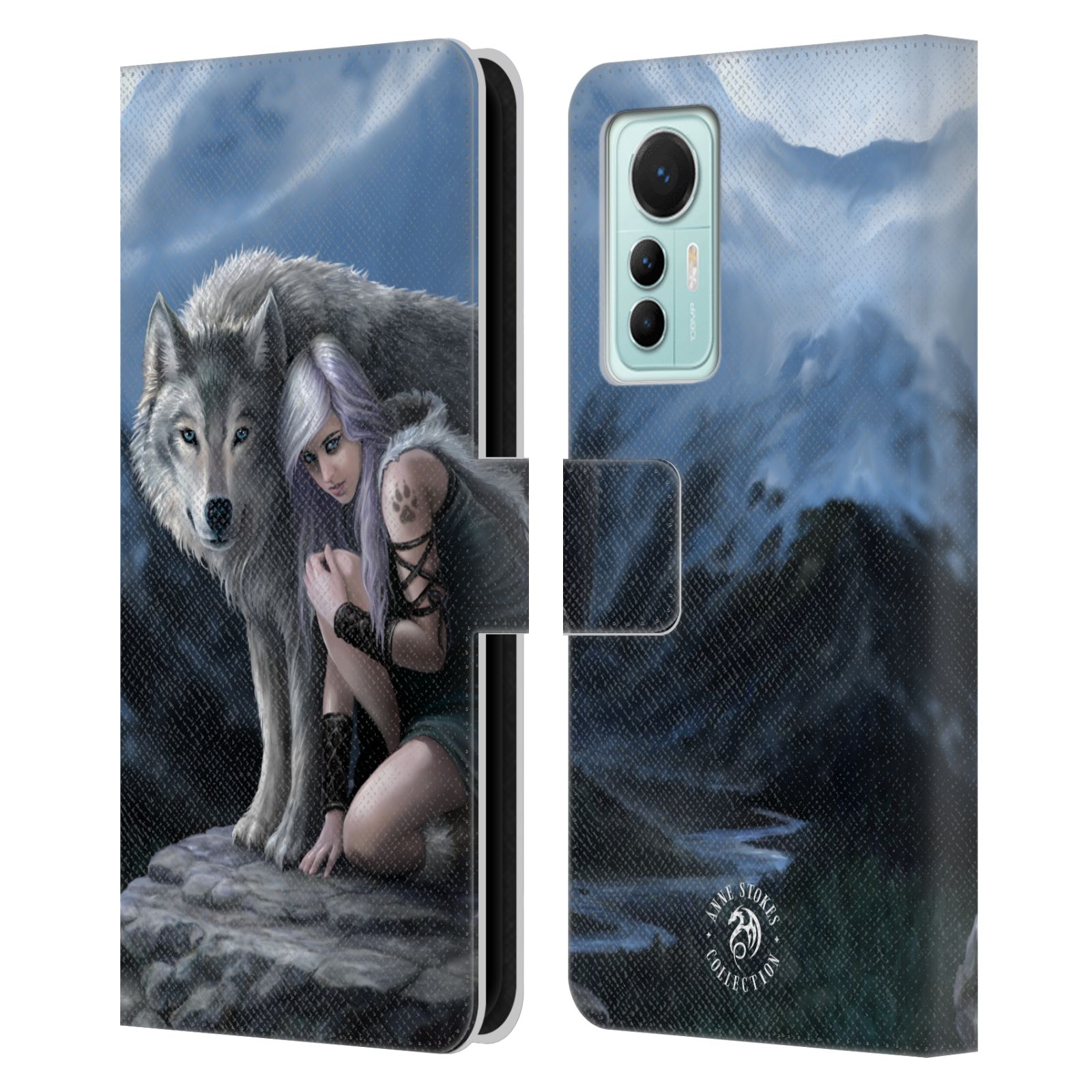 Pouzdro HEAD CASE na mobil Xiaomi 12 LITE  fantasy - vlk ochránce