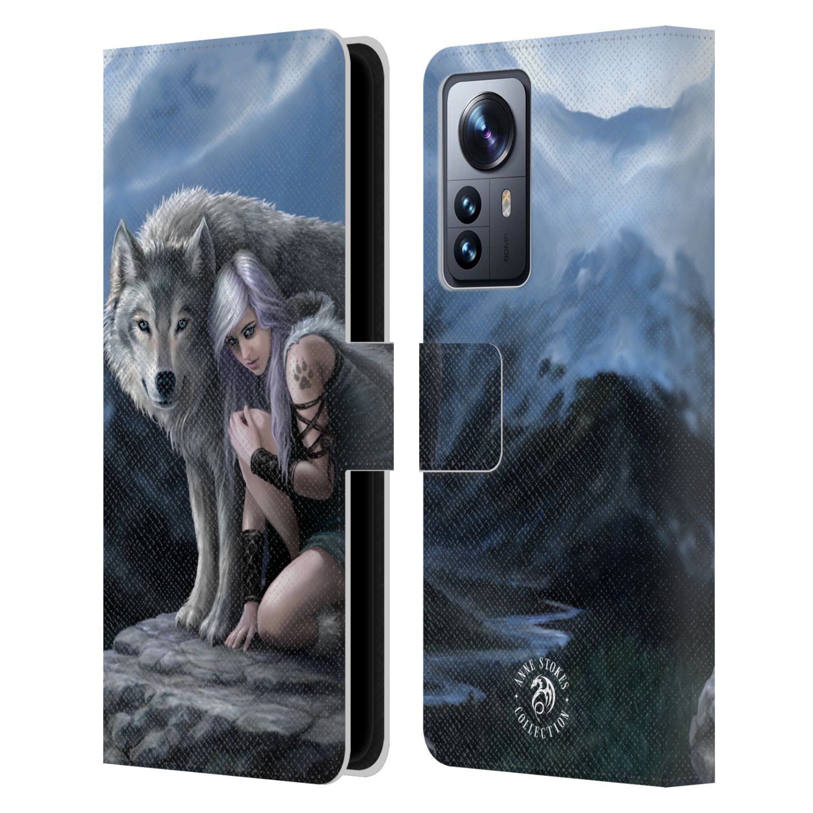 Pouzdro HEAD CASE na mobil Xiaomi 12 PRO  fantasy - vlk ochránce