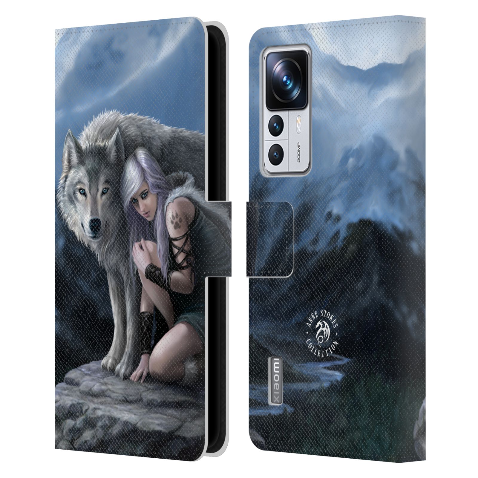 Pouzdro HEAD CASE na mobil Xiaomi 12T PRO  fantasy - vlk ochránce