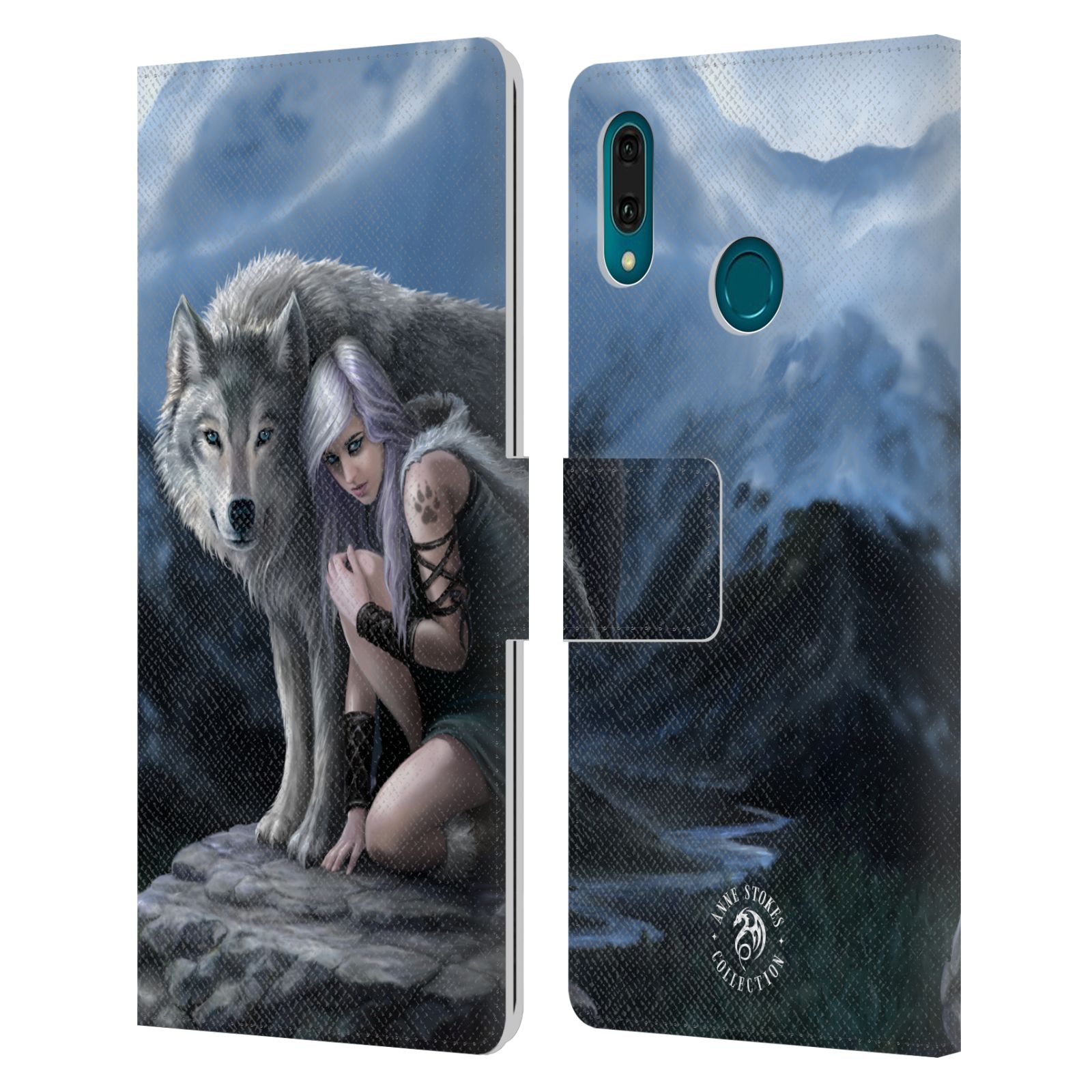 Pouzdro na mobil Huawei Y9 2019 - Head Case - fantasy - vlk ochránce