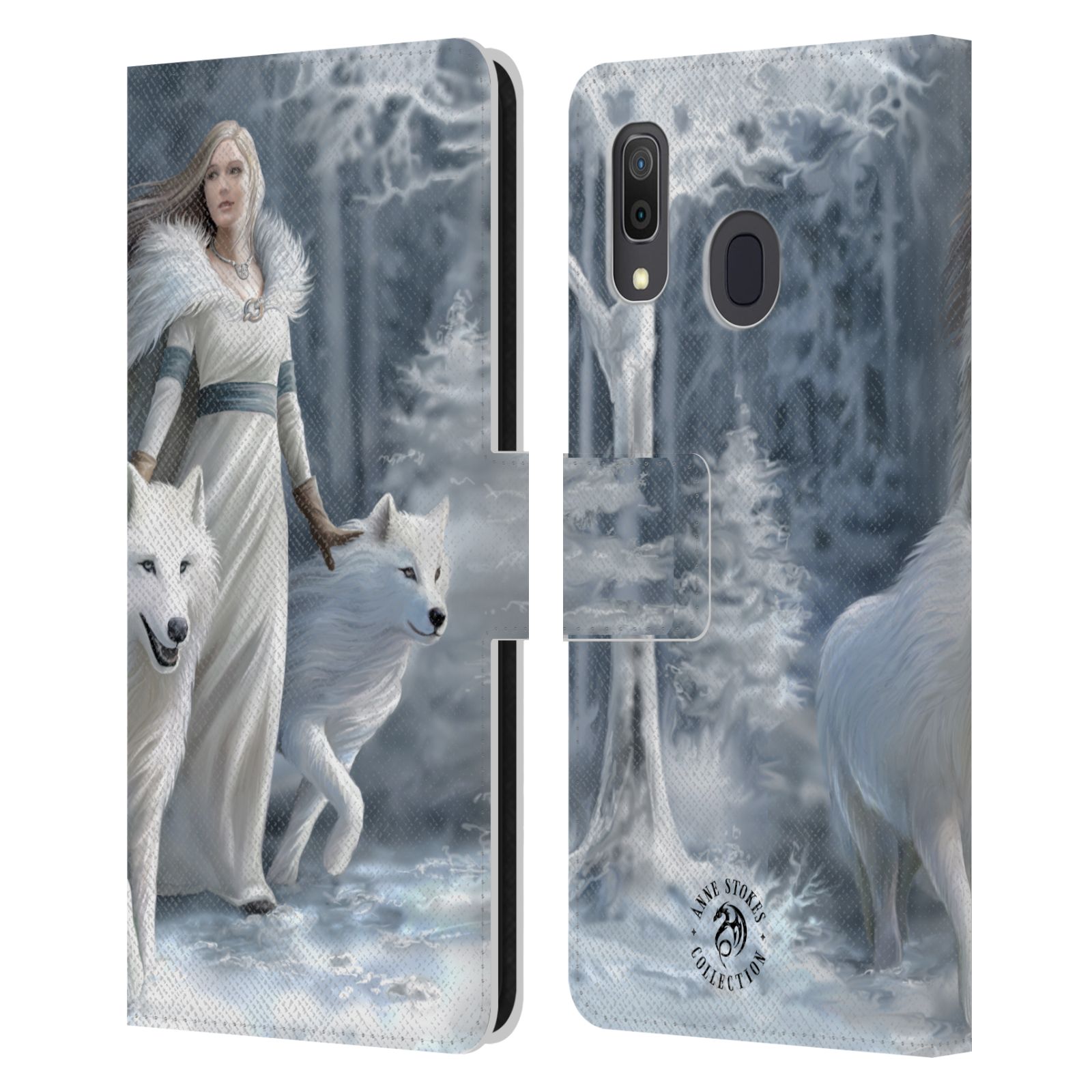 Pouzdro HEAD CASE na mobil Samsung Galaxy A33 5G  fantasy - vlk zimní stráž
