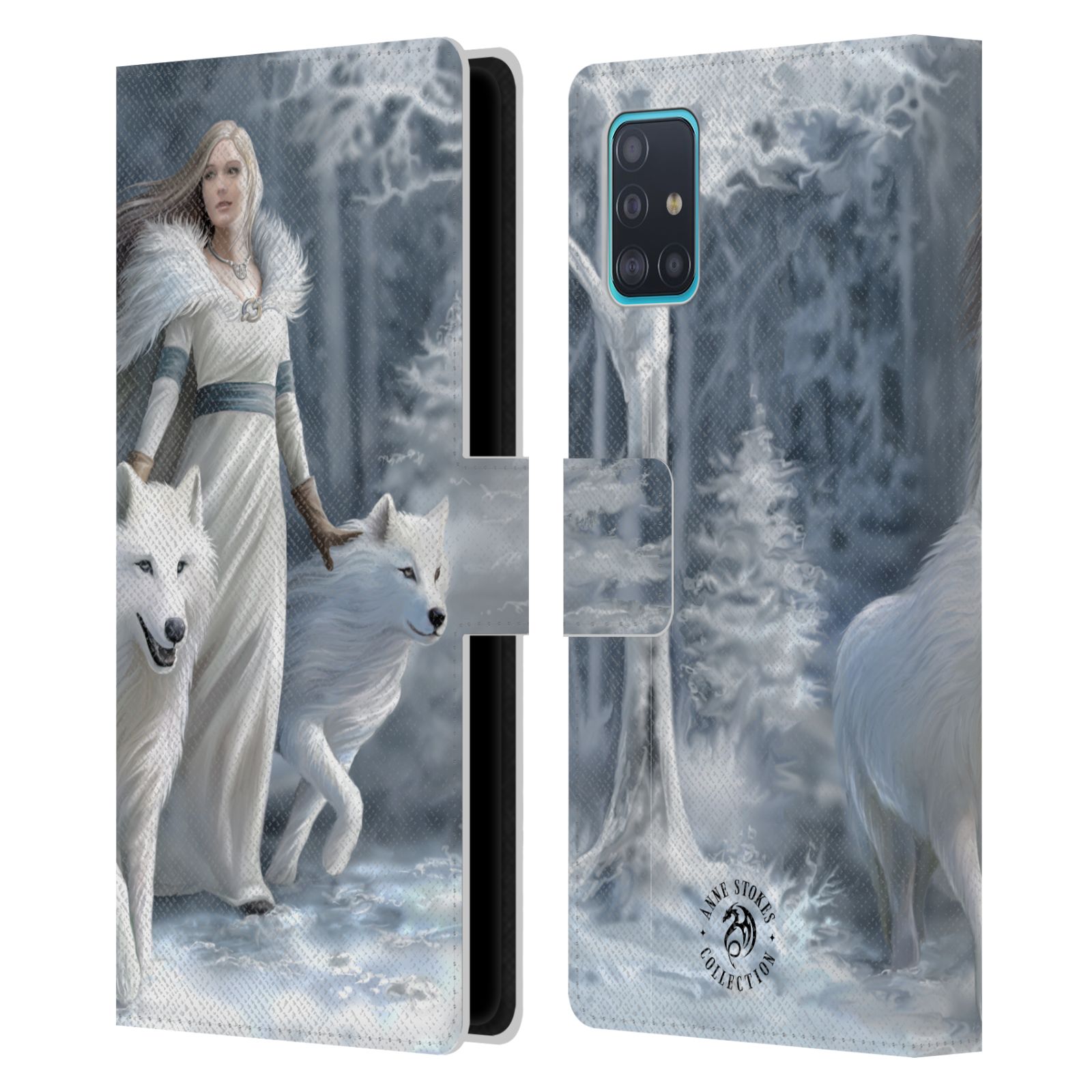 Pouzdro na mobil Samsung Galaxy A51 (A515F) - Head Case - fantasy - vlk zimní stráž