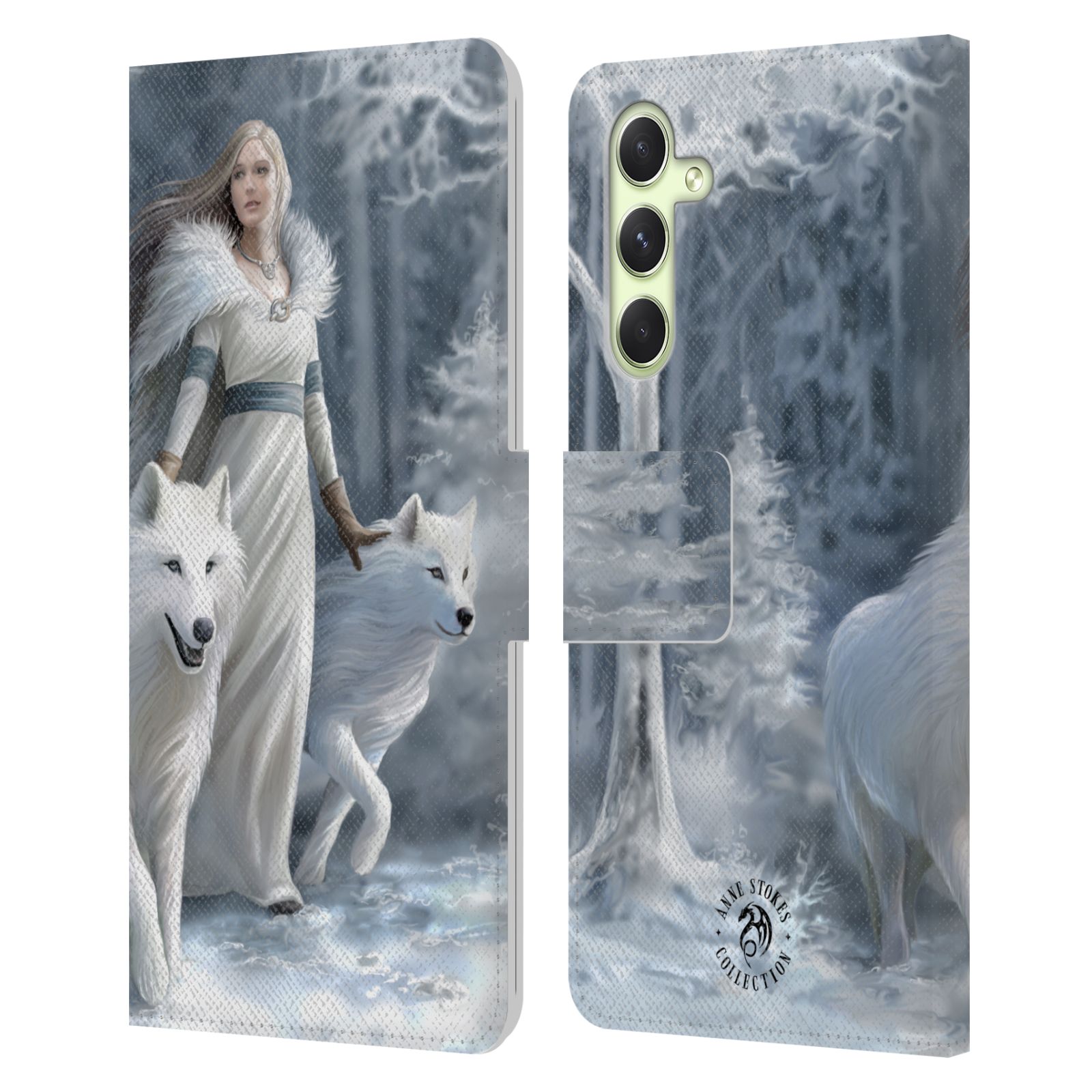 Pouzdro HEAD CASE na mobil Samsung Galaxy A54 5G  fantasy - vlk zimní stráž
