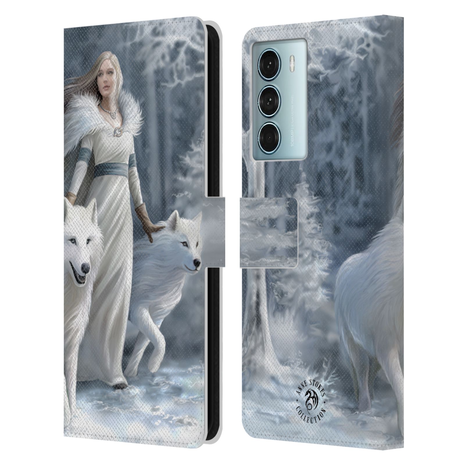 Pouzdro HEAD CASE na mobil Motorola Moto G200 5G  fantasy - vlk zimní stráž
