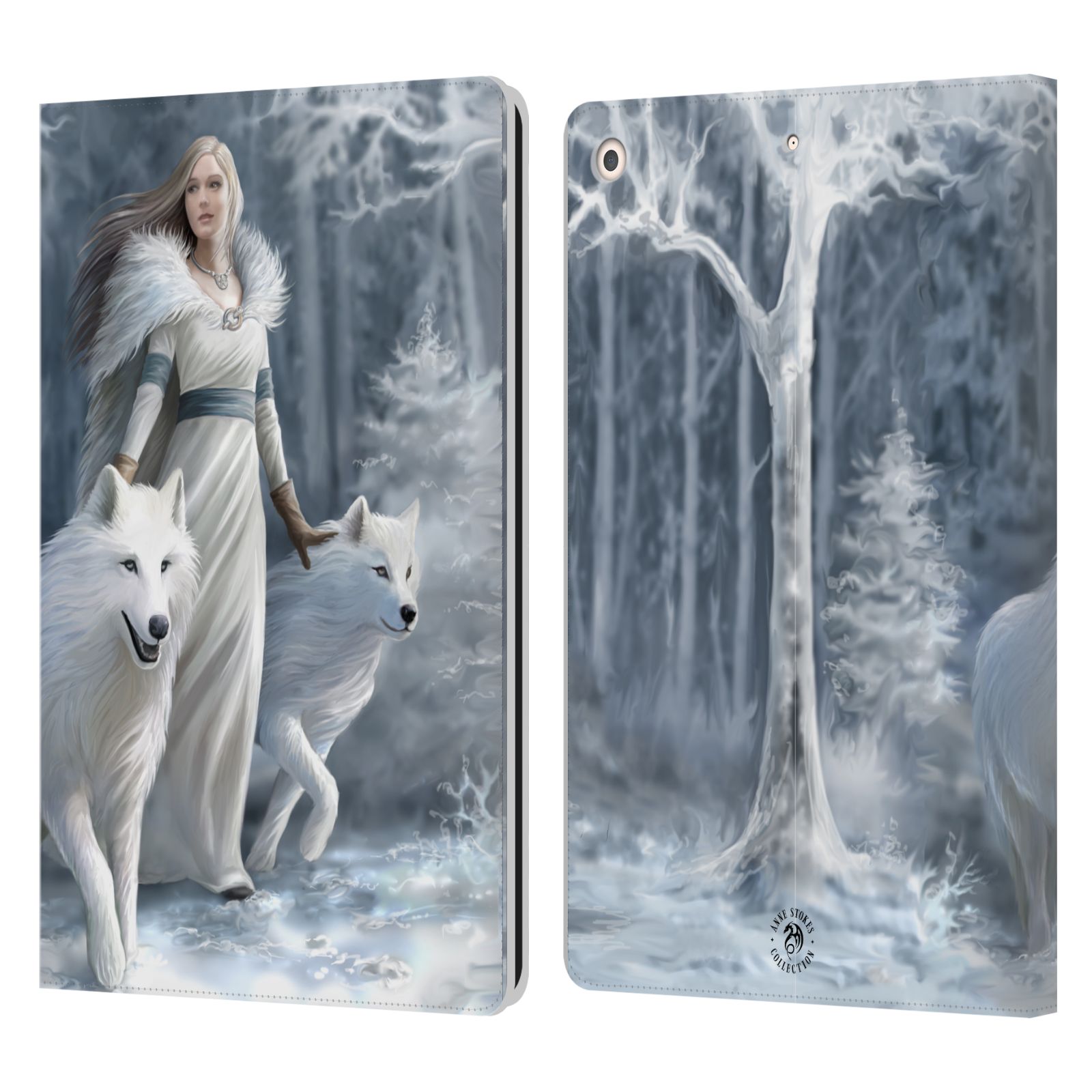 Pouzdro pro tablet Apple Ipad 10.2 - HEAD CASE -  fantasy - vlk zimní stráž