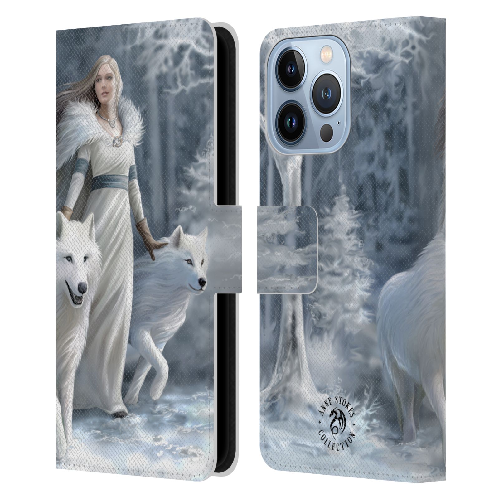 Pouzdro HEAD CASE na mobil Apple Iphone 13 PRO  fantasy - vlk zimní stráž