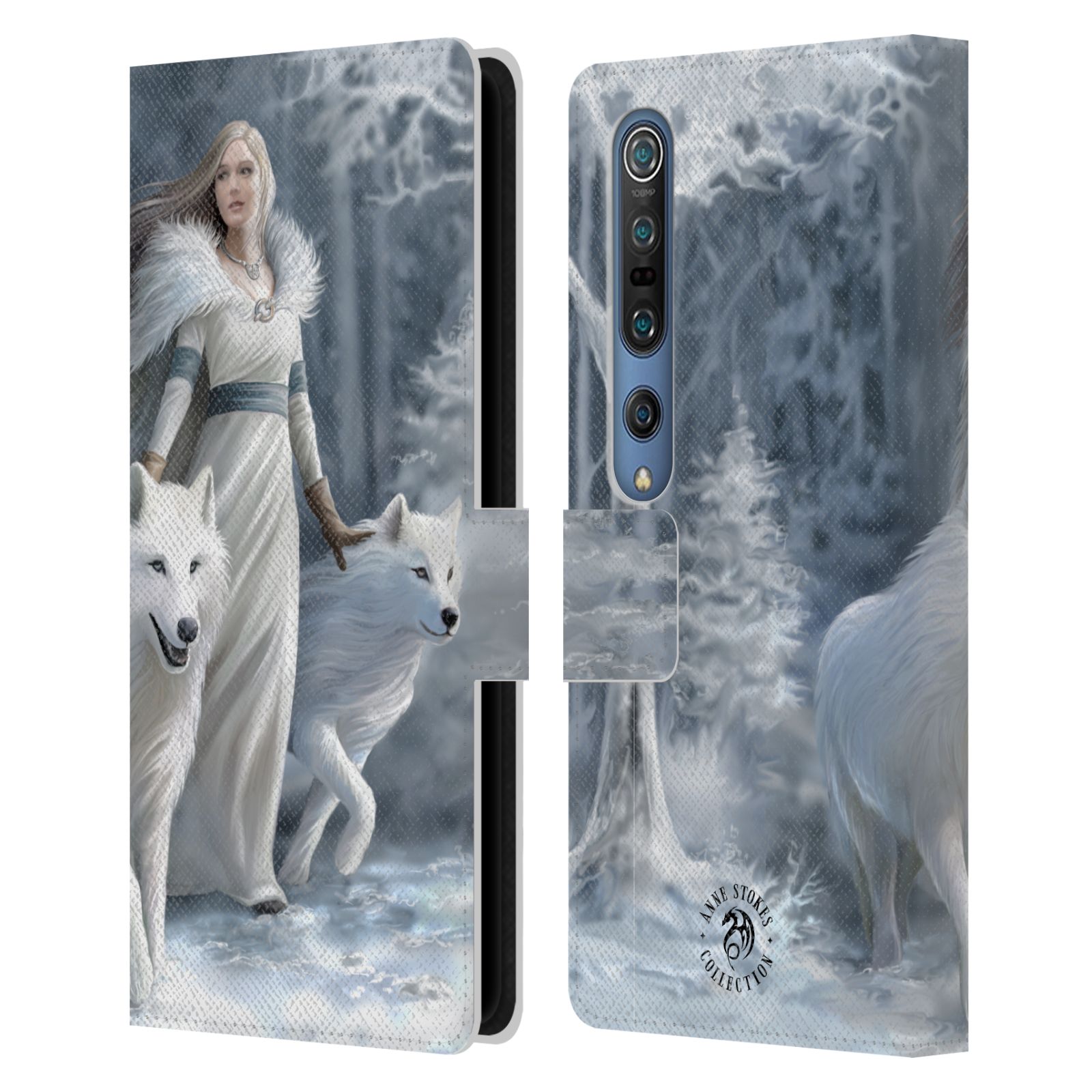 Pouzdro HEAD CASE na mobil Xiaomi Mi 10 / Mi 10 PRO  fantasy - vlk zimní stráž