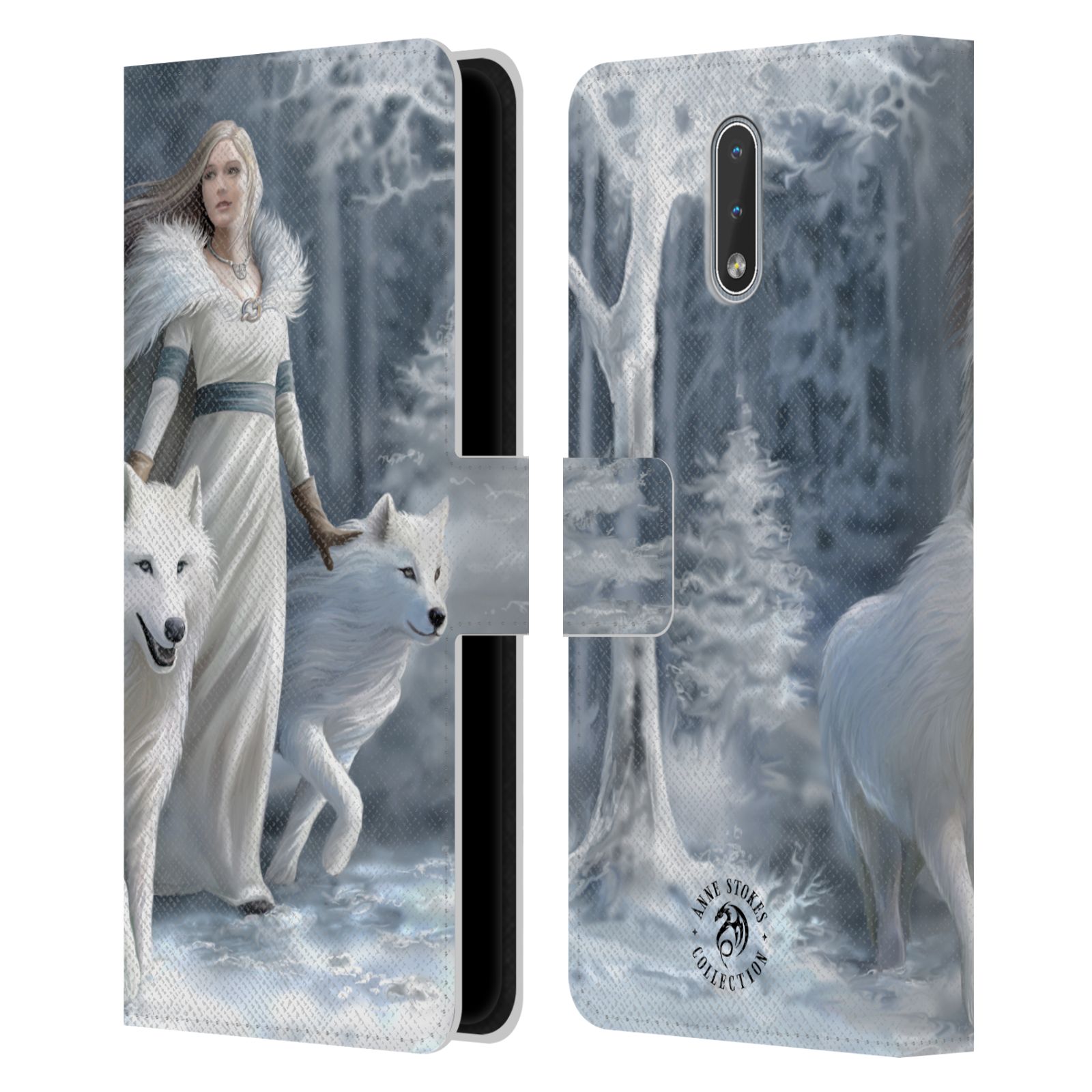 Pouzdro HEAD CASE na mobil Nokia 2.3  fantasy - vlk zimní stráž