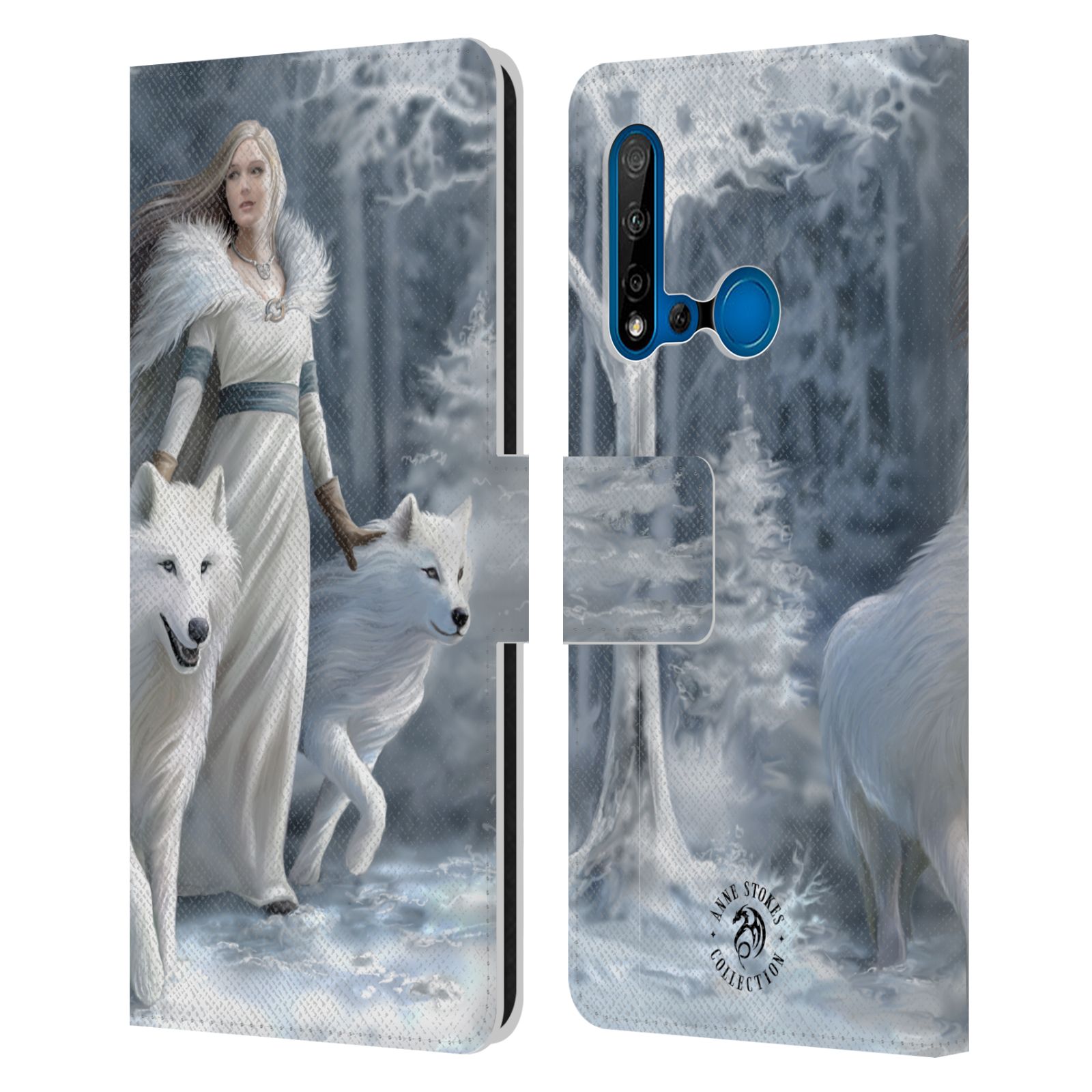 Pouzdro na mobil Huawei P20 LITE 2019 - Head Case - fantasy - vlk zimní stráž