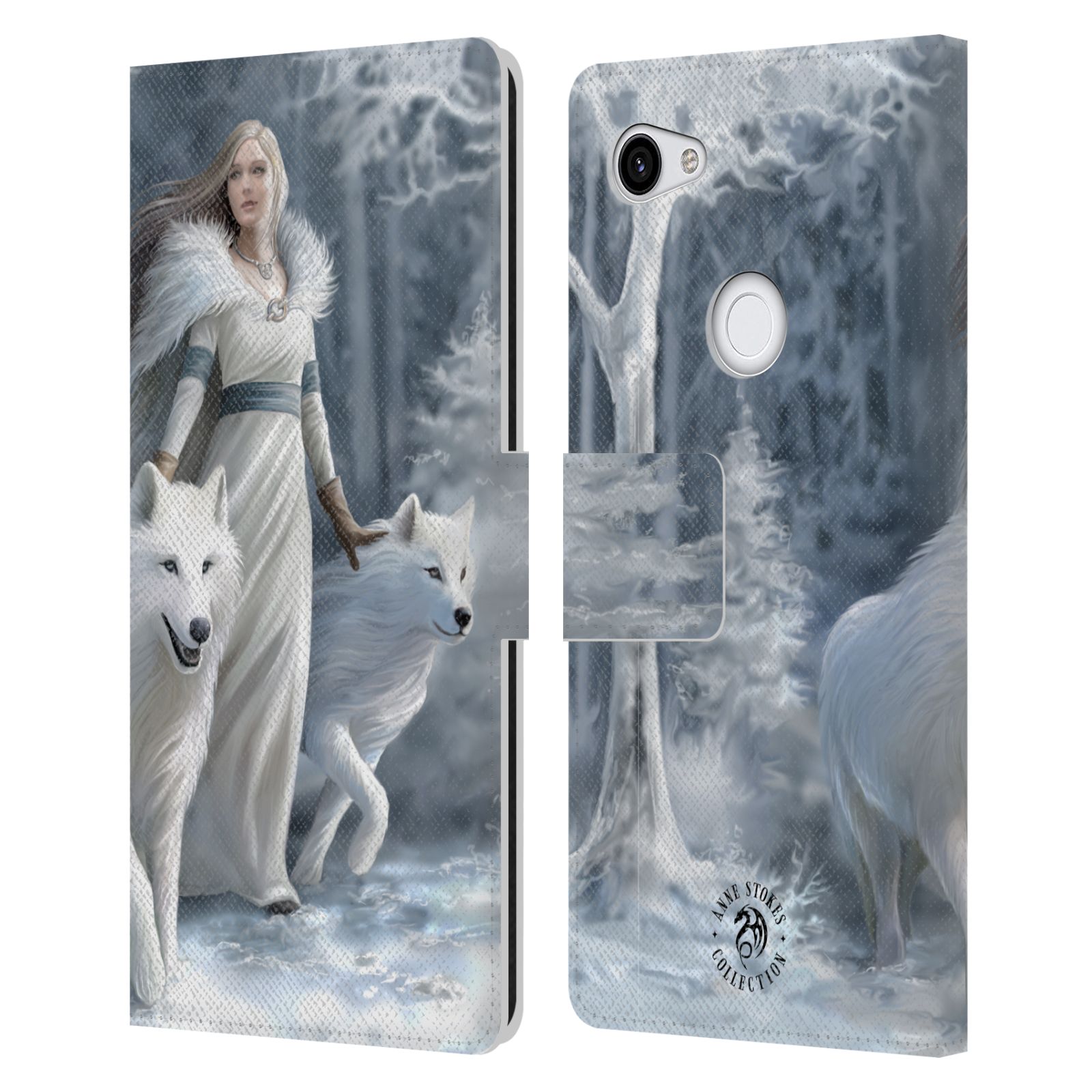 Pouzdro na mobil Google Pixel 3a XL - Head Case - fantasy - vlk zimní stráž