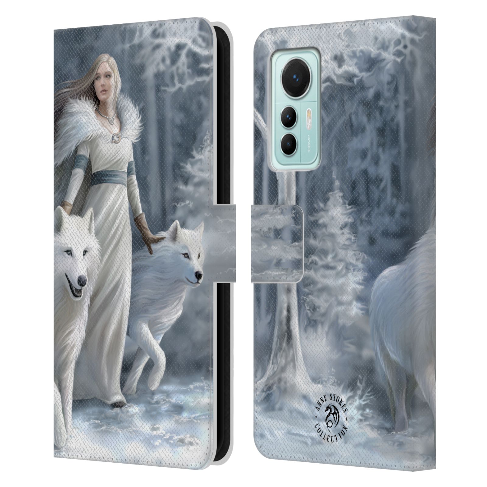 Pouzdro HEAD CASE na mobil Xiaomi 12 LITE  fantasy - vlk zimní stráž