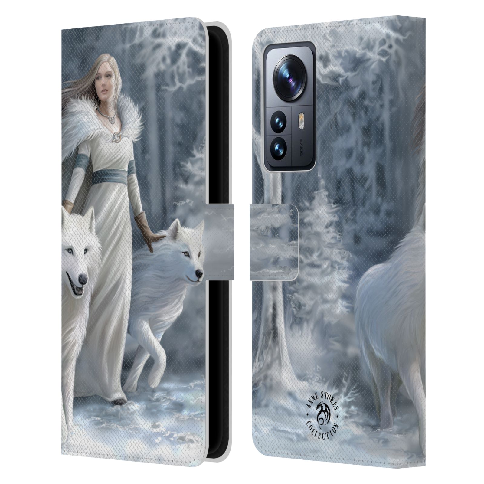 Pouzdro HEAD CASE na mobil Xiaomi 12 PRO  fantasy - vlk zimní stráž