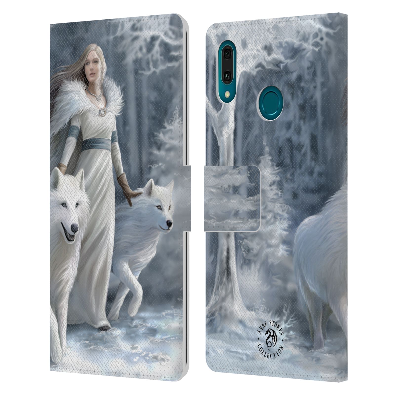 Pouzdro na mobil Huawei Y9 2019 - Head Case - fantasy - vlk zimní stráž