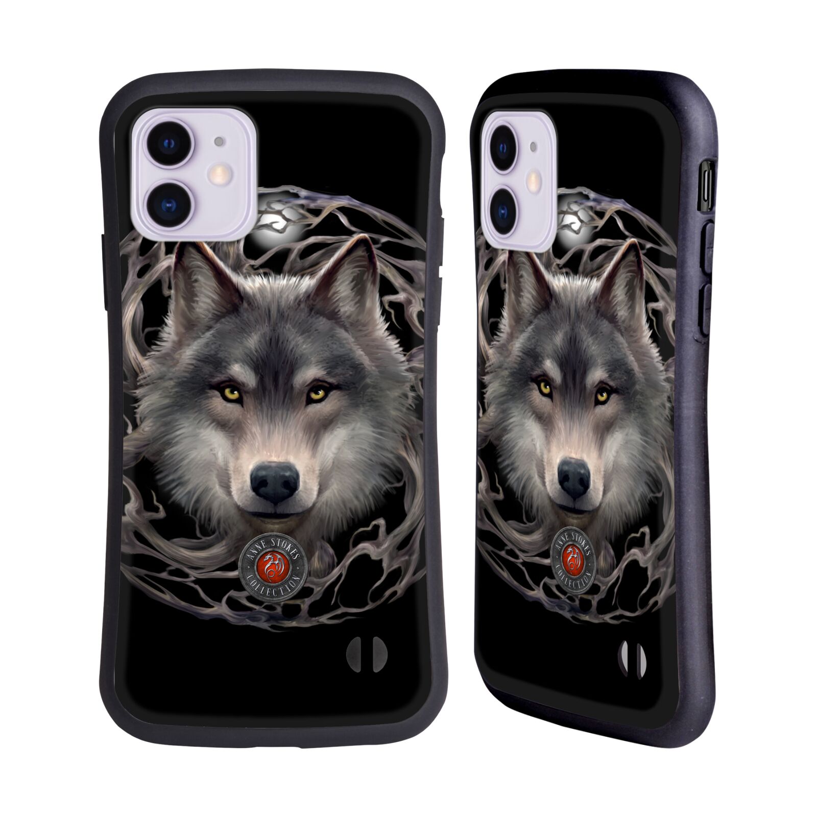 Odolný zadní obal pro mobil Apple Iphone 11 - HEAD CASE - Anne Stokes - Noční vlk