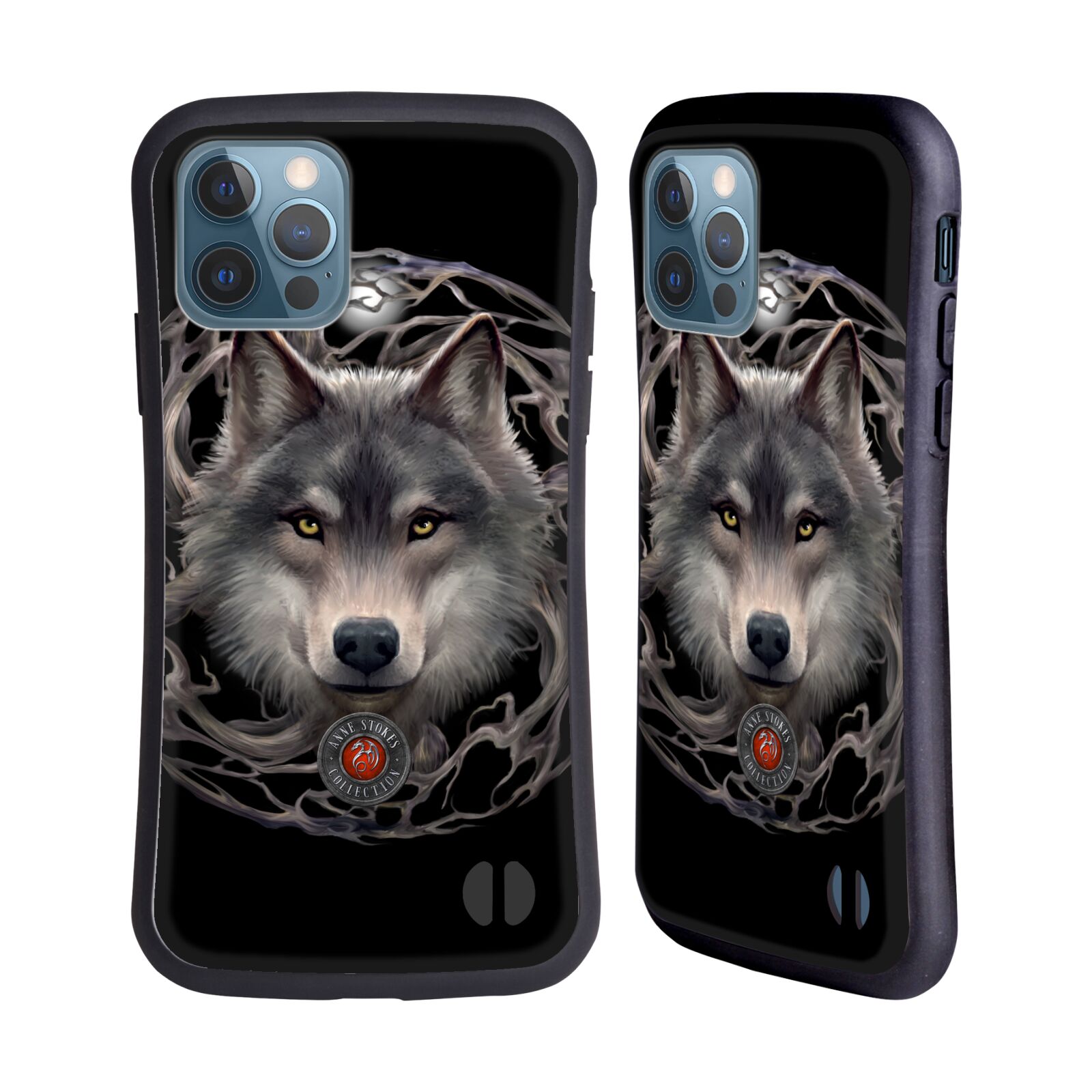 Odolný zadní obal pro mobil Apple iPhone 12 / iPhone 12 Pro - HEAD CASE - Anne Stokes - Noční vlk