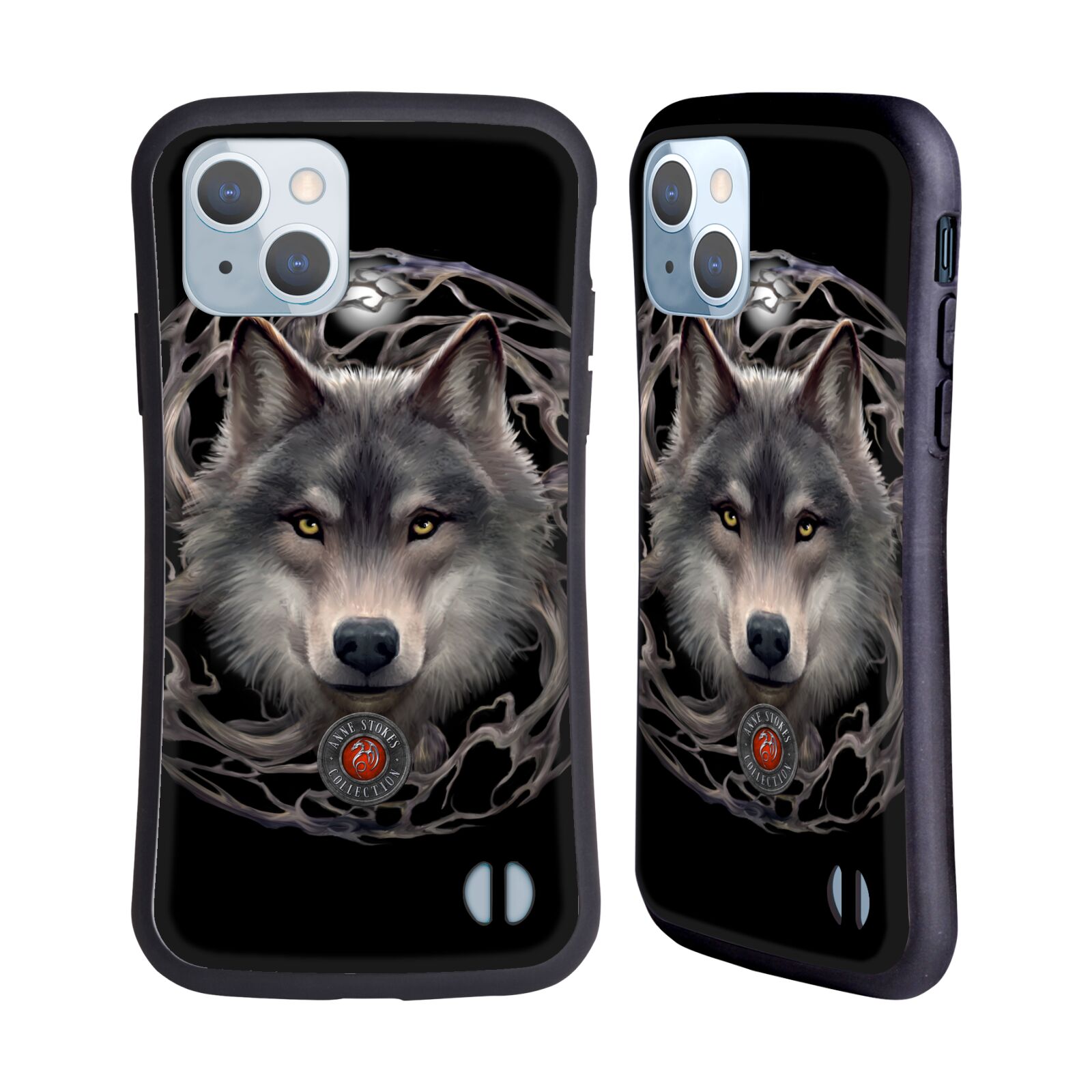 Odolný zadní obal pro mobil Apple iPhone 14 - HEAD CASE - Anne Stokes - Noční vlk