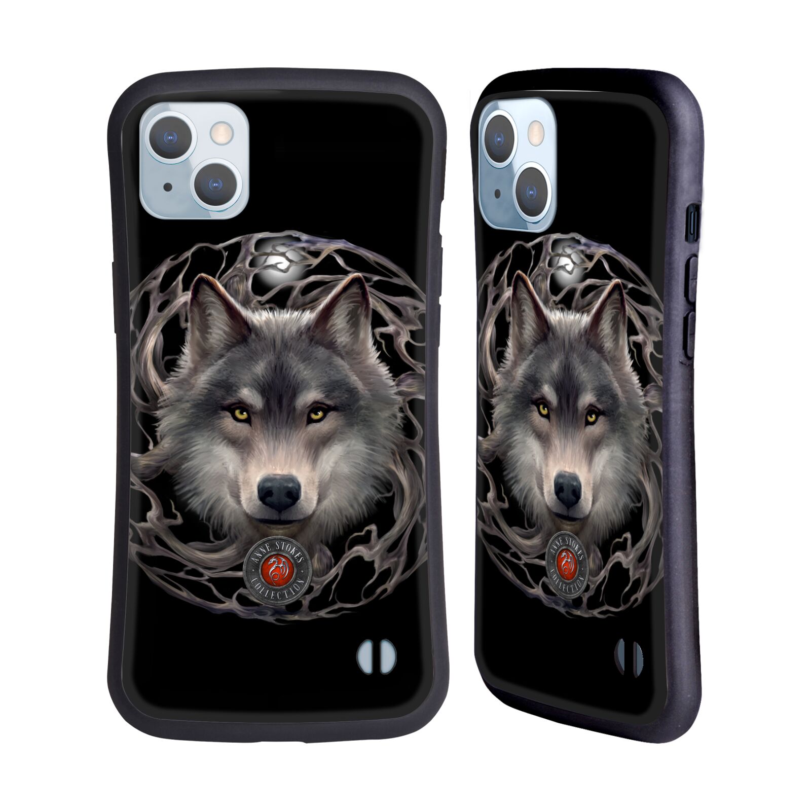 Odolný zadní obal pro mobil Apple iPhone 14 PLUS - HEAD CASE - Anne Stokes - Noční vlk