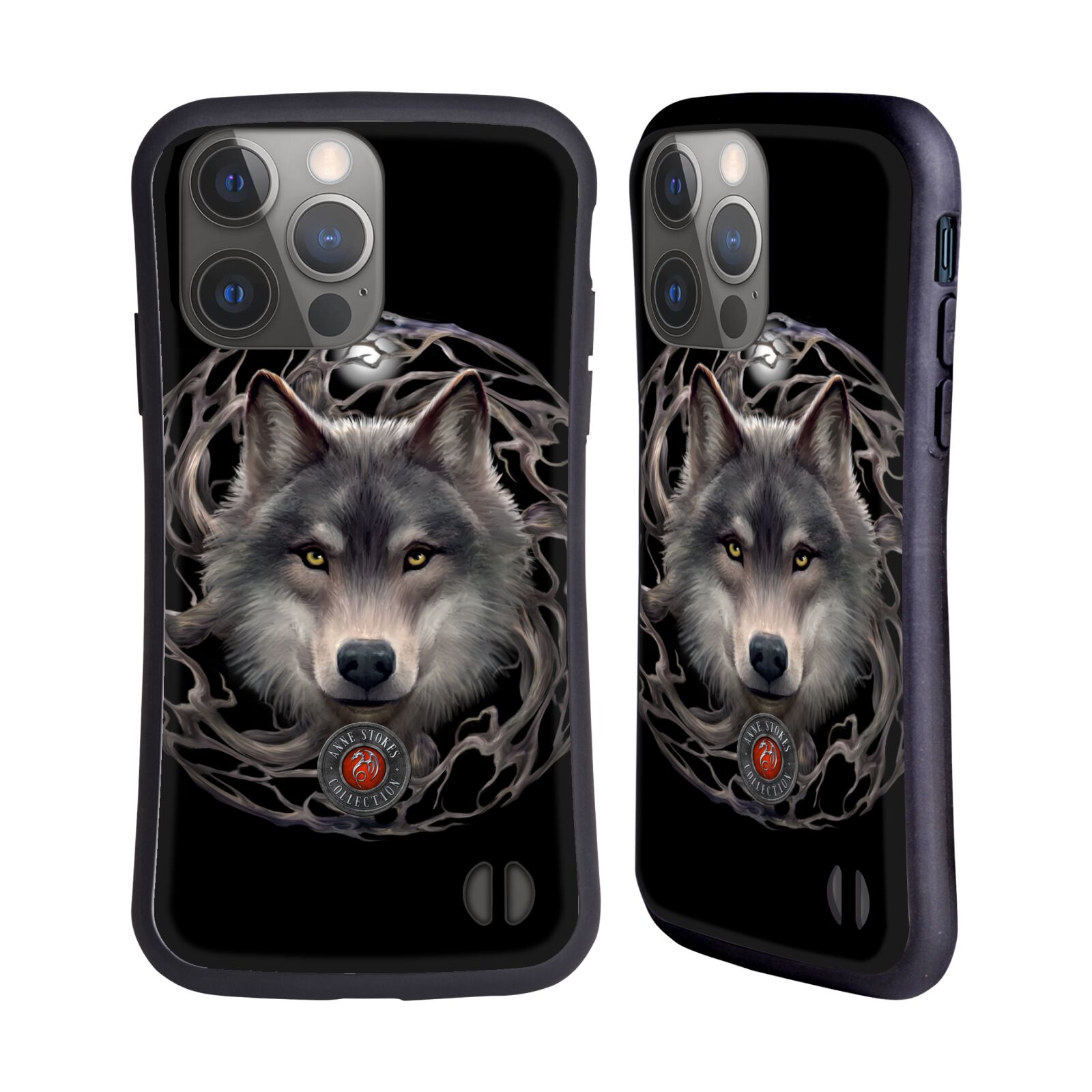 Odolný zadní obal pro mobil Apple iPhone 14 PRO - HEAD CASE - Anne Stokes - Noční vlk