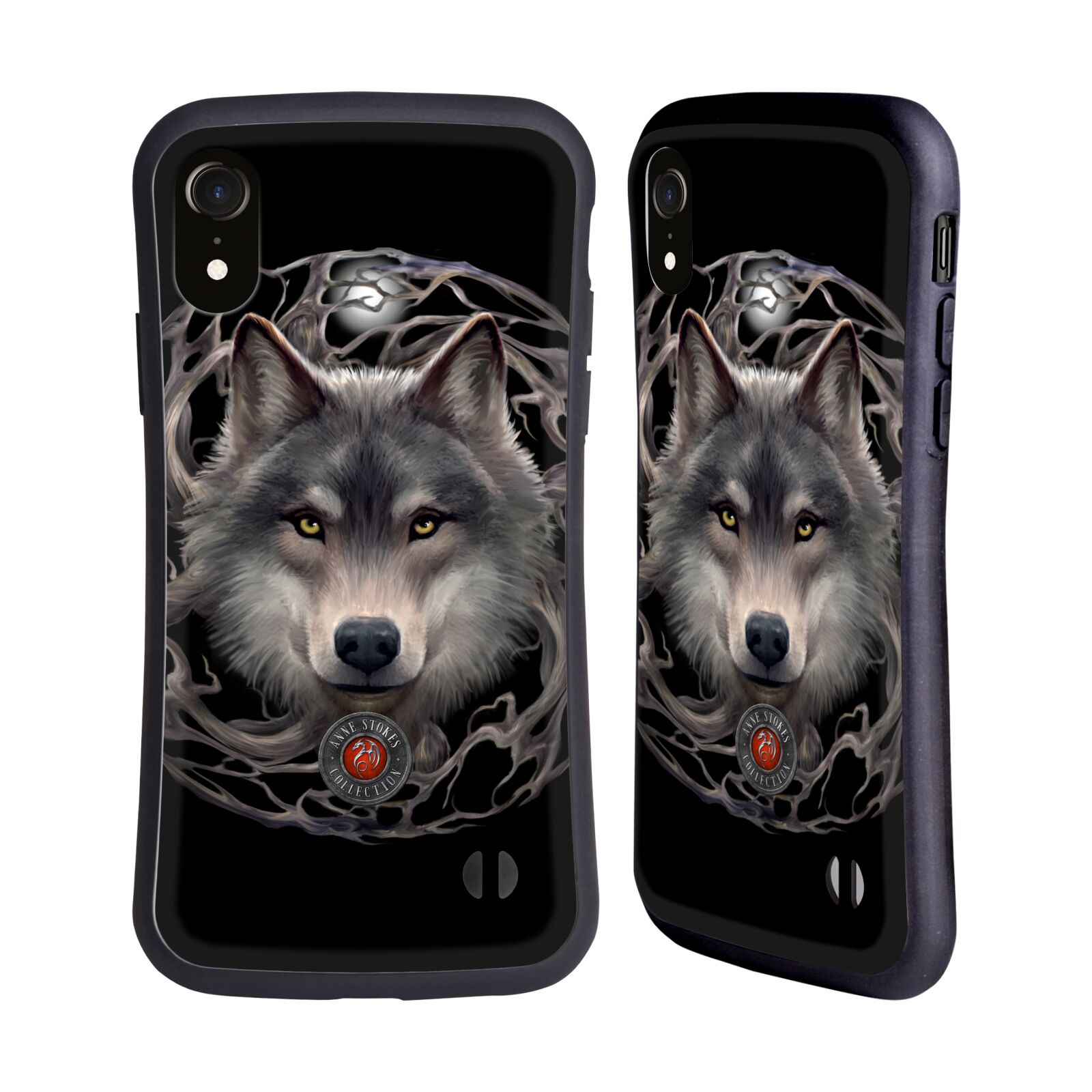 Odolný zadní obal pro mobil Apple Iphone XR - HEAD CASE - Anne Stokes - Noční vlk