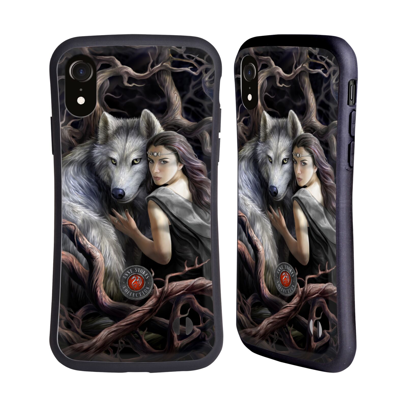 Odolný zadní obal pro mobil Apple Iphone XR - HEAD CASE - Anne Stokes - Vlčí láska