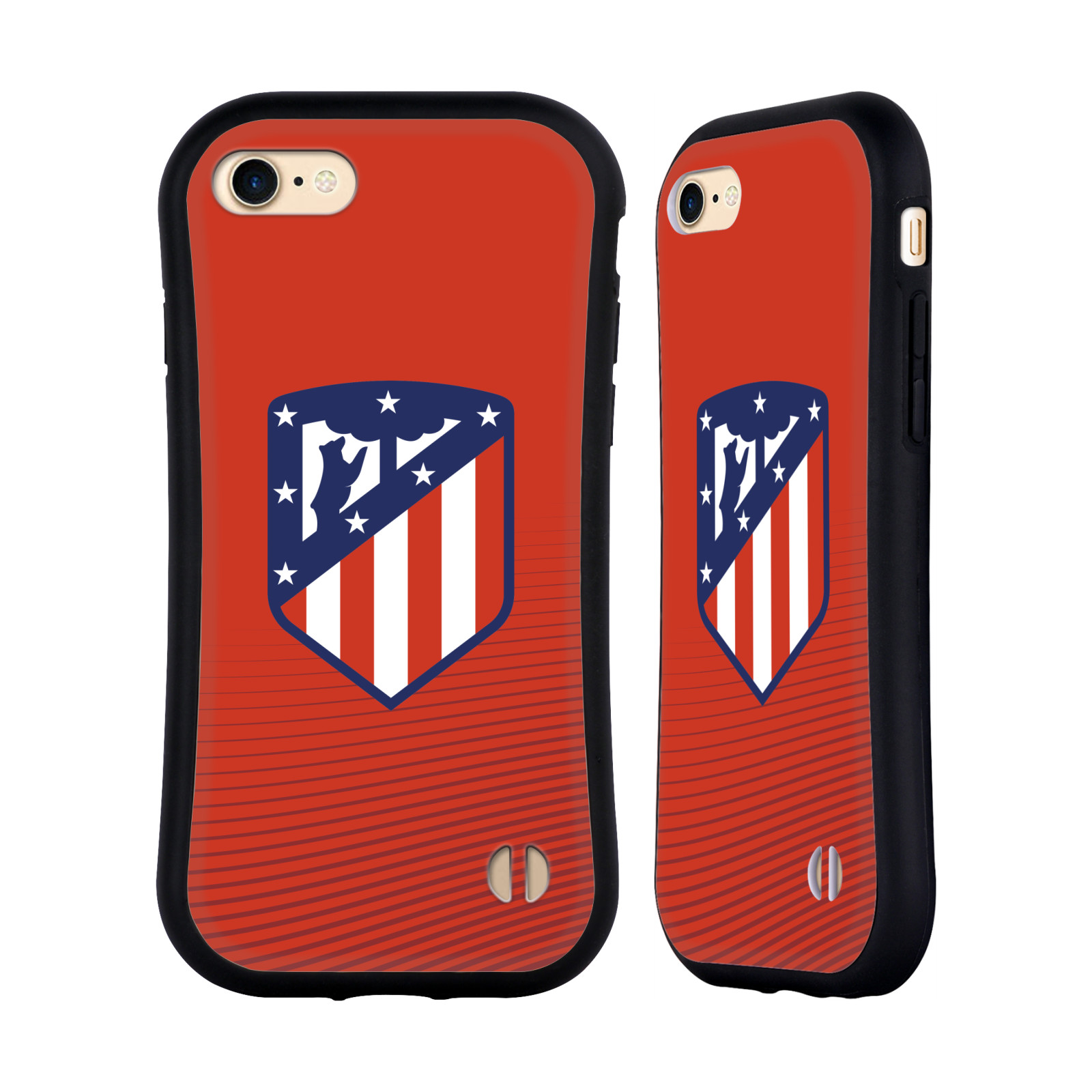 HEAD CASE odolný obal na mobil Apple Iphone 8 Fotbalový klub Atlético Madrid znak barevný červené pozadí