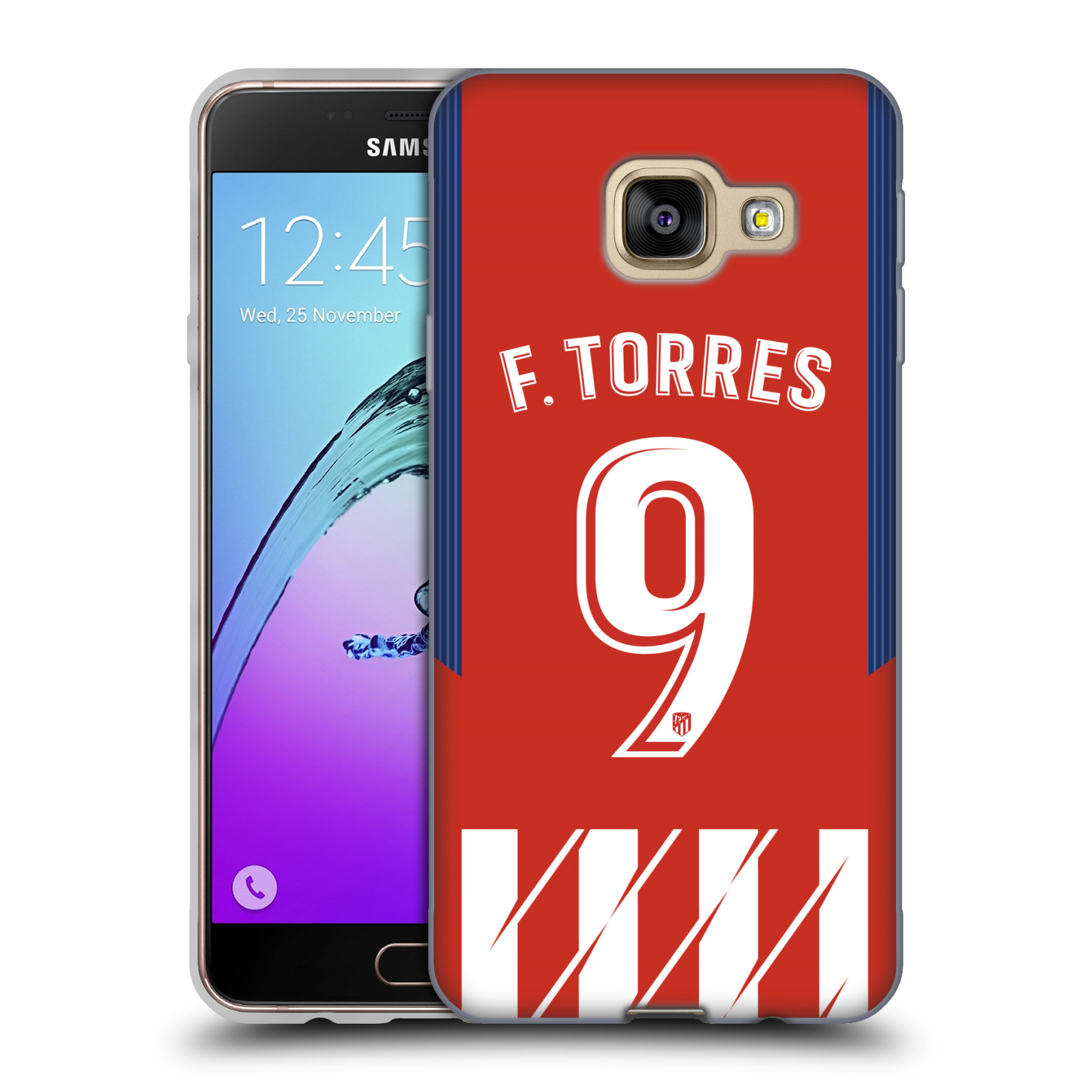 HEAD CASE silikonový obal na mobil Samsung Galaxy A3 2016 (A310) Fotbalový klub Atlético Madrid dres Fernando Torres