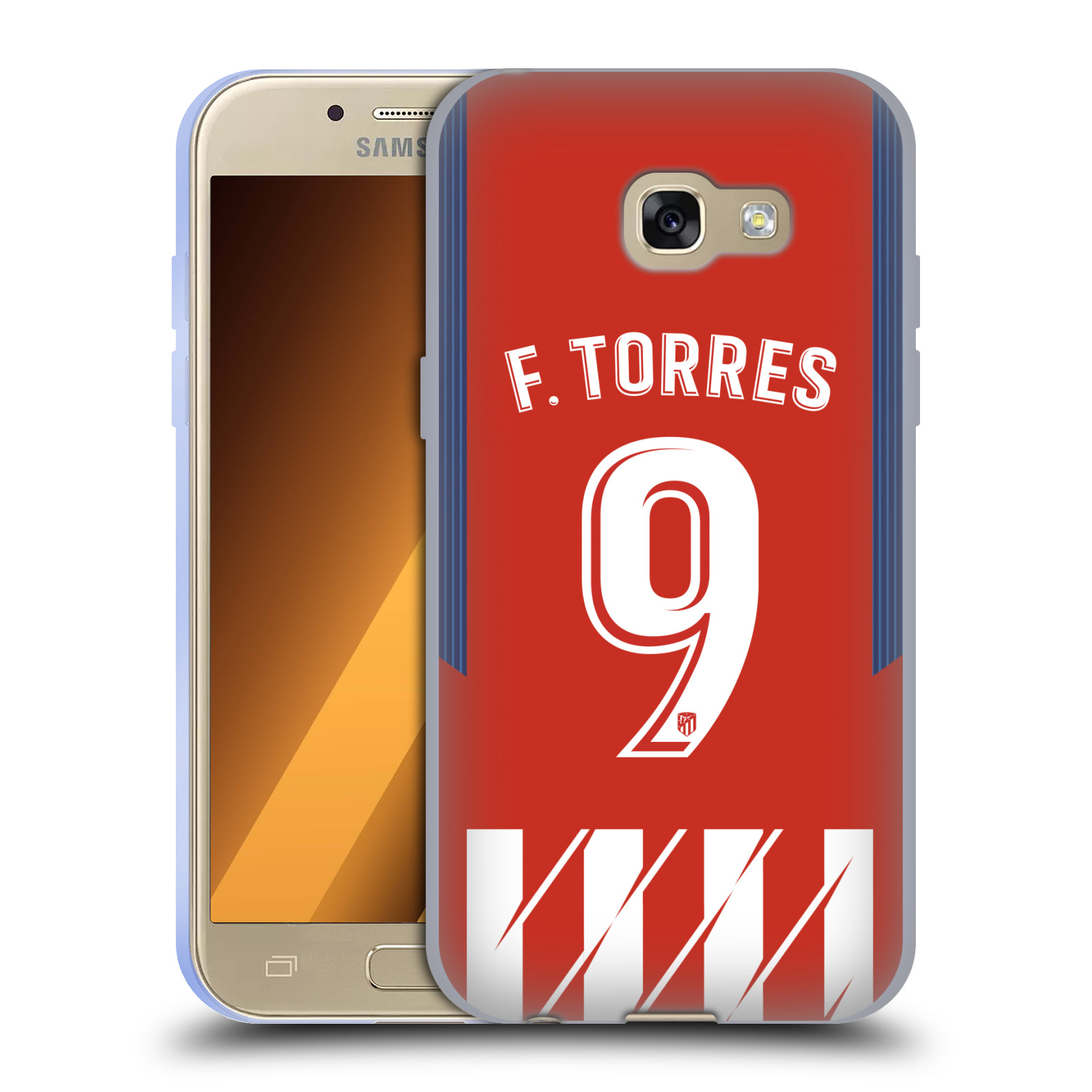 HEAD CASE silikonový obal na mobil Samsung Galaxy A3 2017 (A320) Fotbalový klub Atlético Madrid dres Fernando Torres