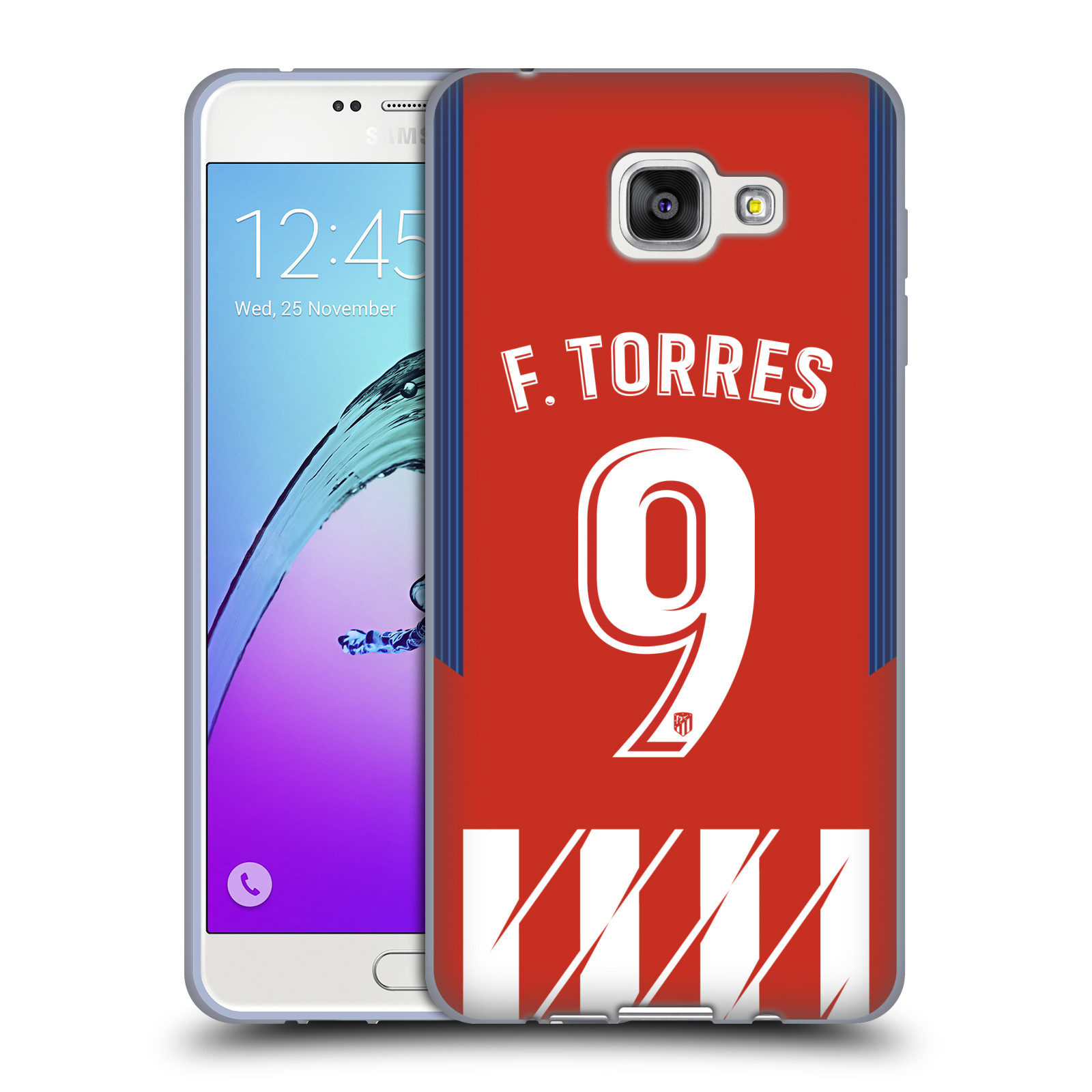 HEAD CASE silikonový obal na mobil Samsung Galaxy A7 2016 (A710) Fotbalový klub Atlético Madrid dres Fernando Torres