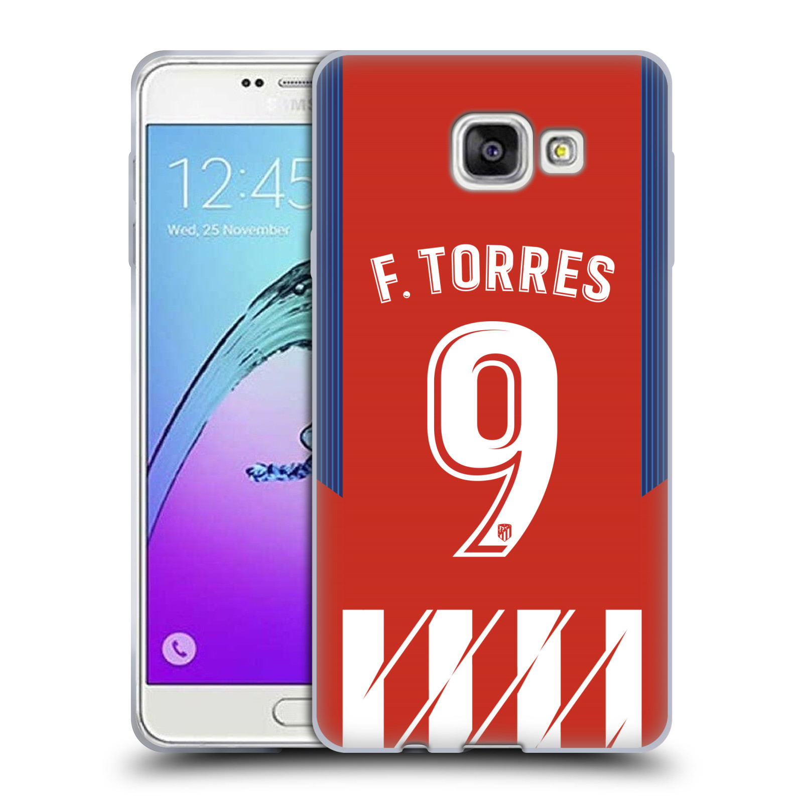 HEAD CASE silikonový obal na mobil Samsung Galaxy A7 2017 (A720) Fotbalový klub Atlético Madrid dres Fernando Torres