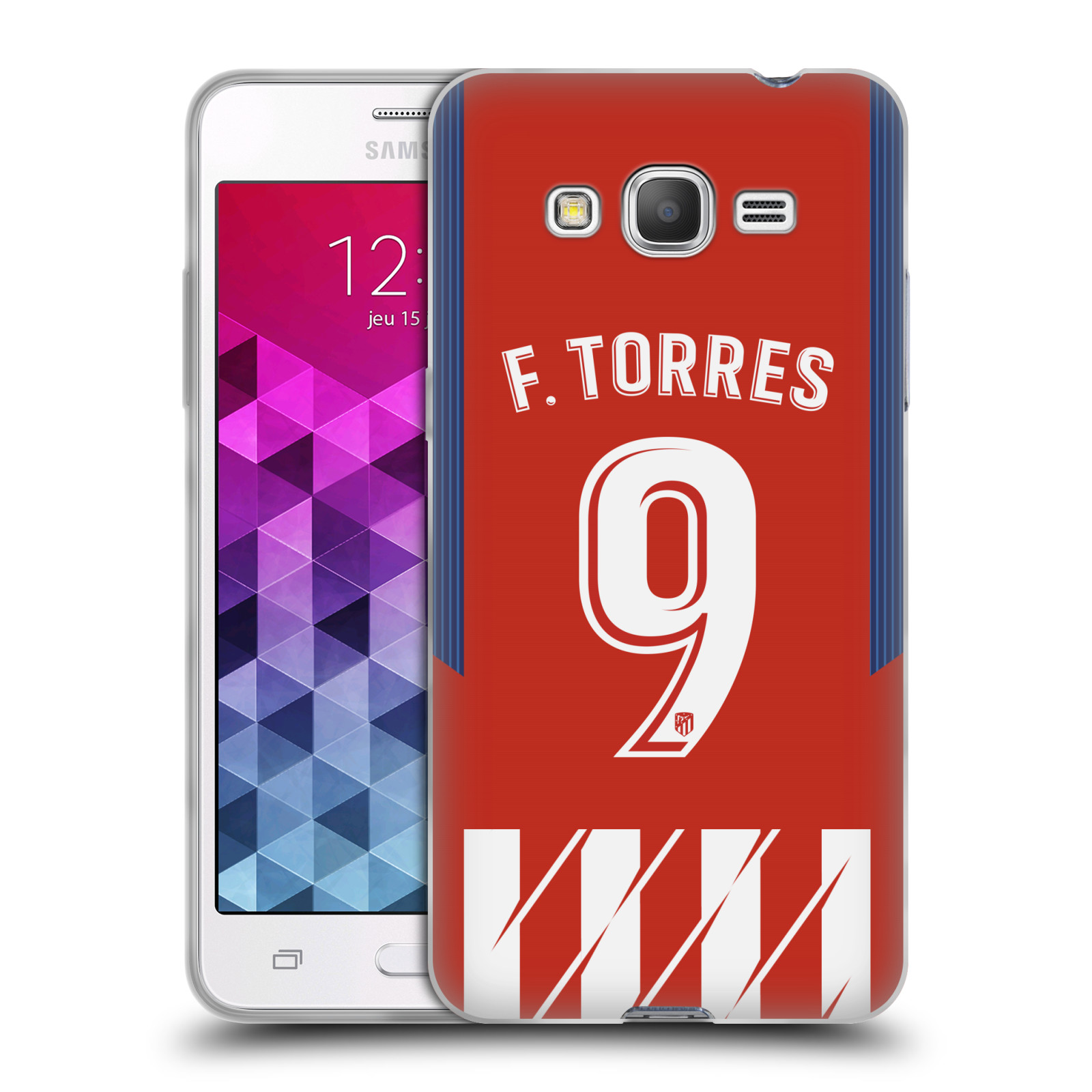 HEAD CASE silikonový obal na mobil Samsung Galaxy Grand Prime Fotbalový klub Atlético Madrid dres Fernando Torres