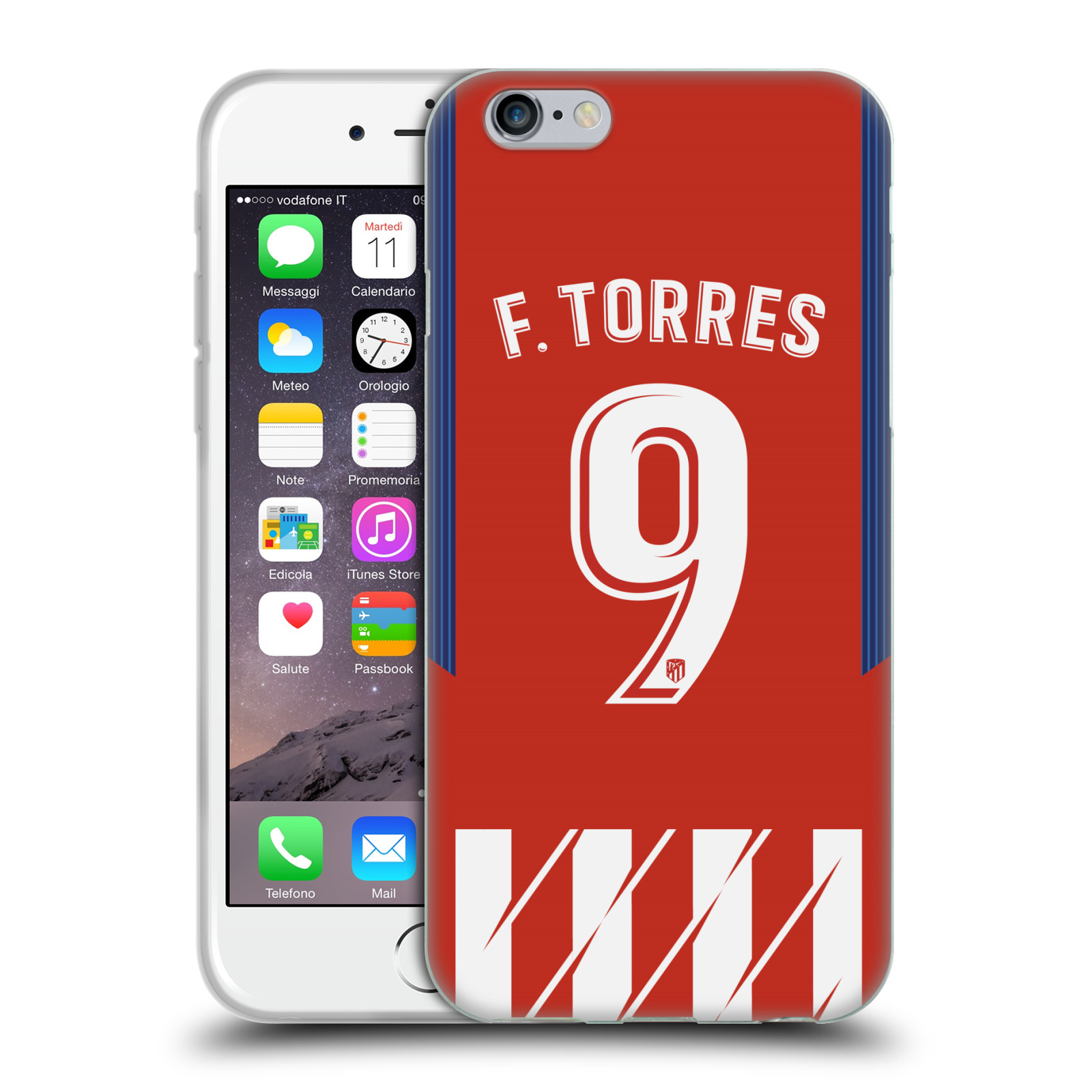HEAD CASE silikonový obal na mobil Apple Iphone 6/6S Fotbalový klub Atlético Madrid dres Fernando Torres