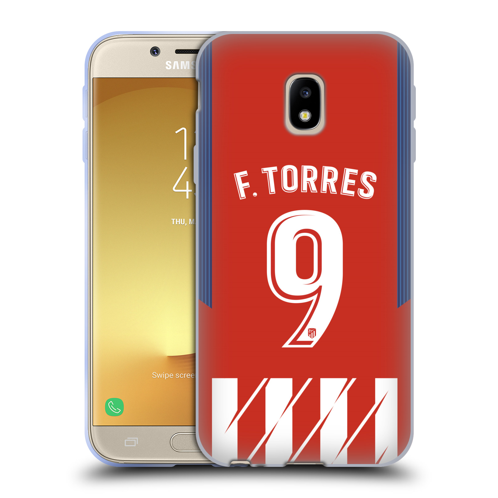 HEAD CASE silikonový obal na mobil Samsung Galaxy J3 2017 (J330, J330F) Fotbalový klub Atlético Madrid dres Fernando Torres