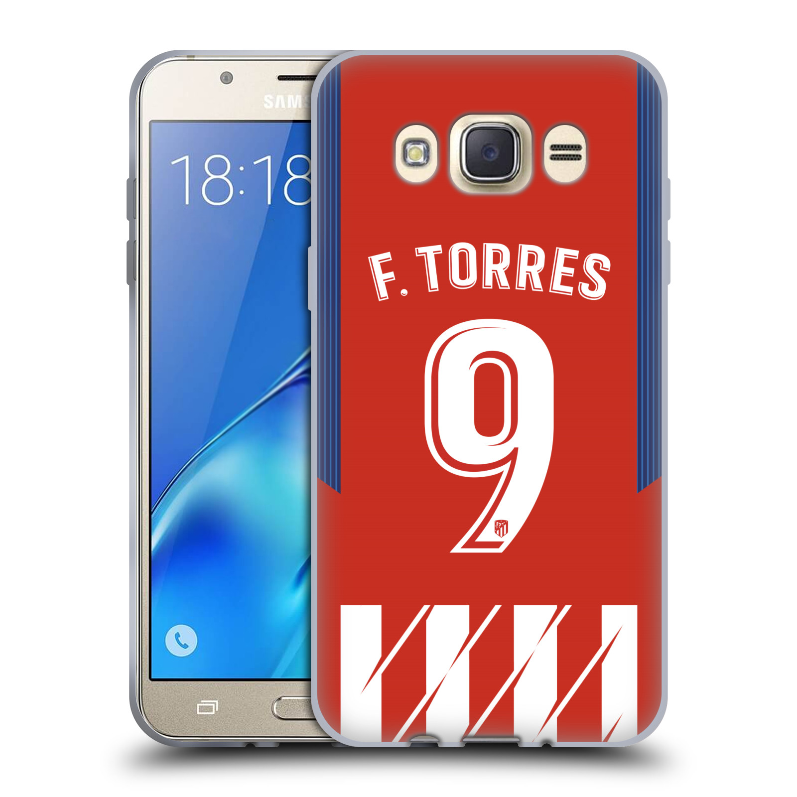 HEAD CASE silikonový obal na mobil Samsung Galaxy J7 2016 Fotbalový klub Atlético Madrid dres Fernando Torres
