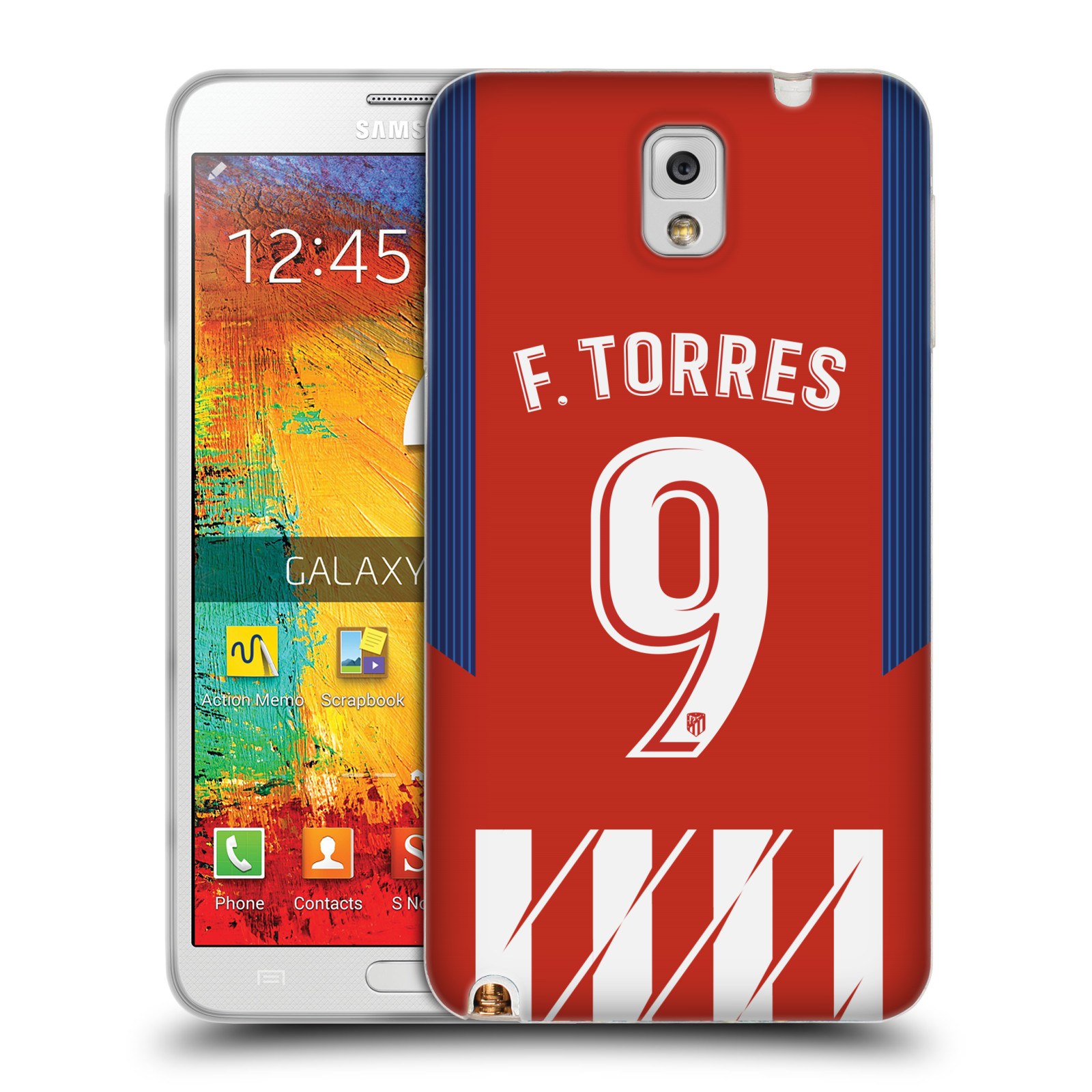 HEAD CASE silikonový obal na mobil Samsung Galaxy Note 3 Fotbalový klub Atlético Madrid dres Fernando Torres