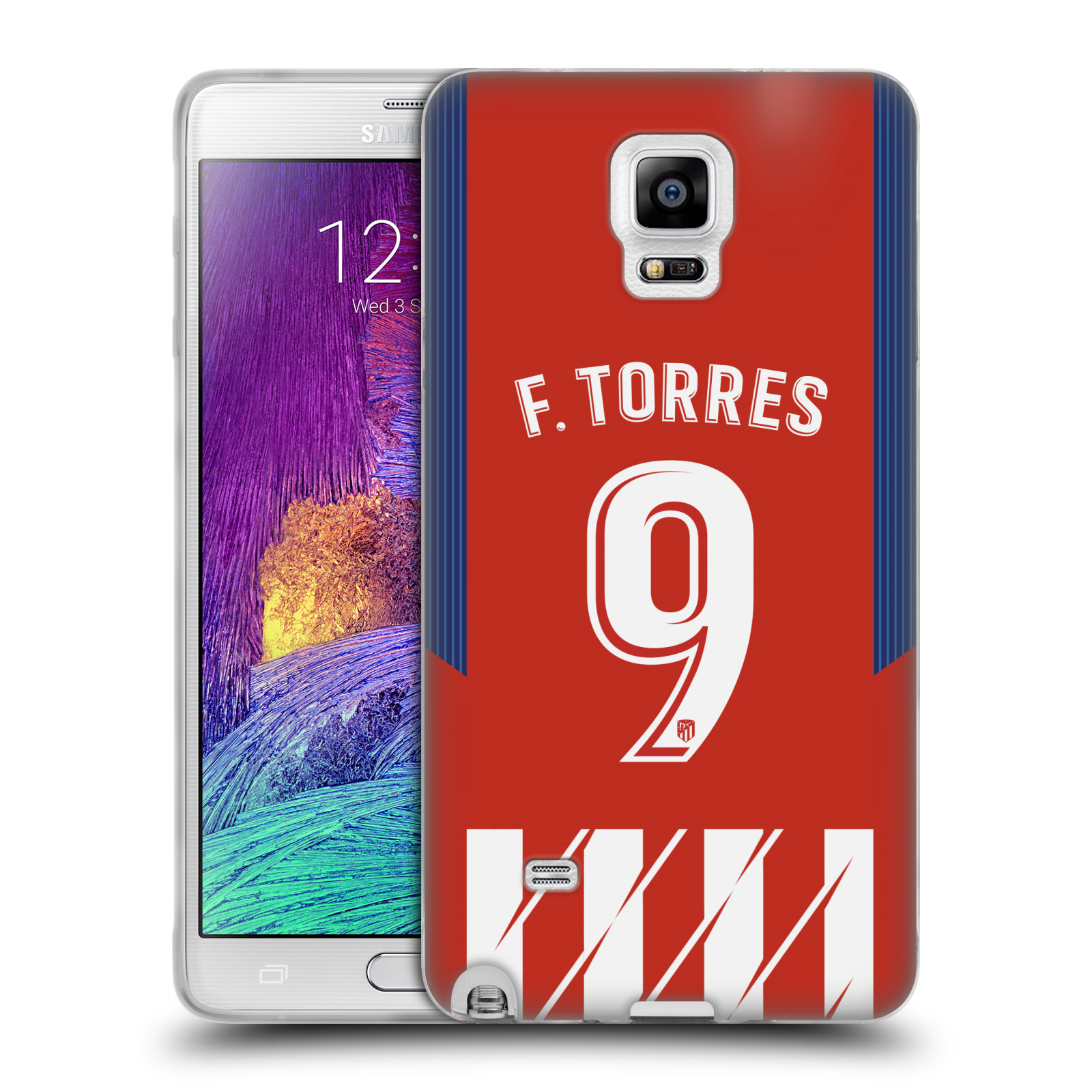 HEAD CASE silikonový obal na mobil Samsung Galaxy Note 4 Fotbalový klub Atlético Madrid dres Fernando Torres
