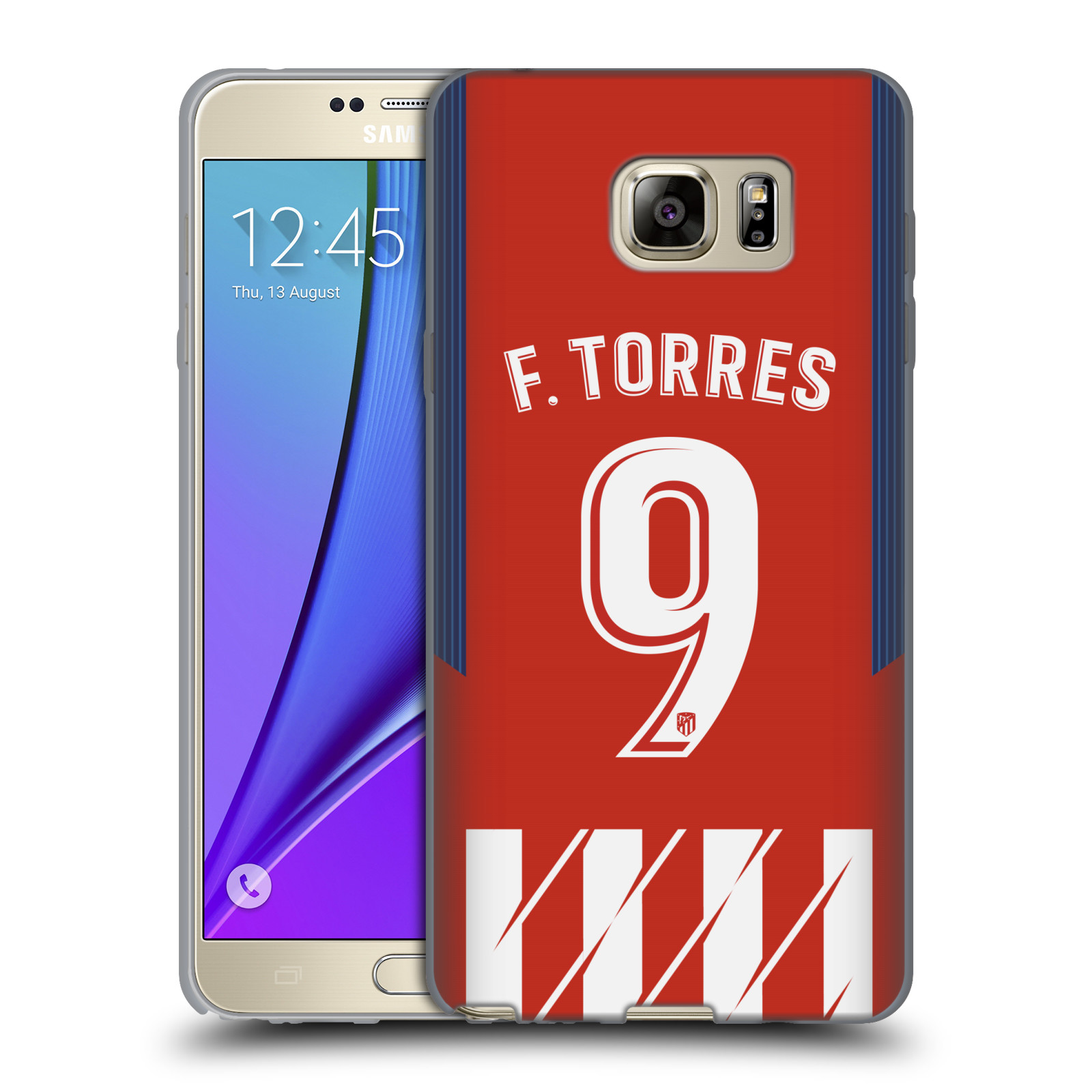 HEAD CASE silikonový obal na mobil Samsung Galaxy Note 5 Fotbalový klub Atlético Madrid dres Fernando Torres