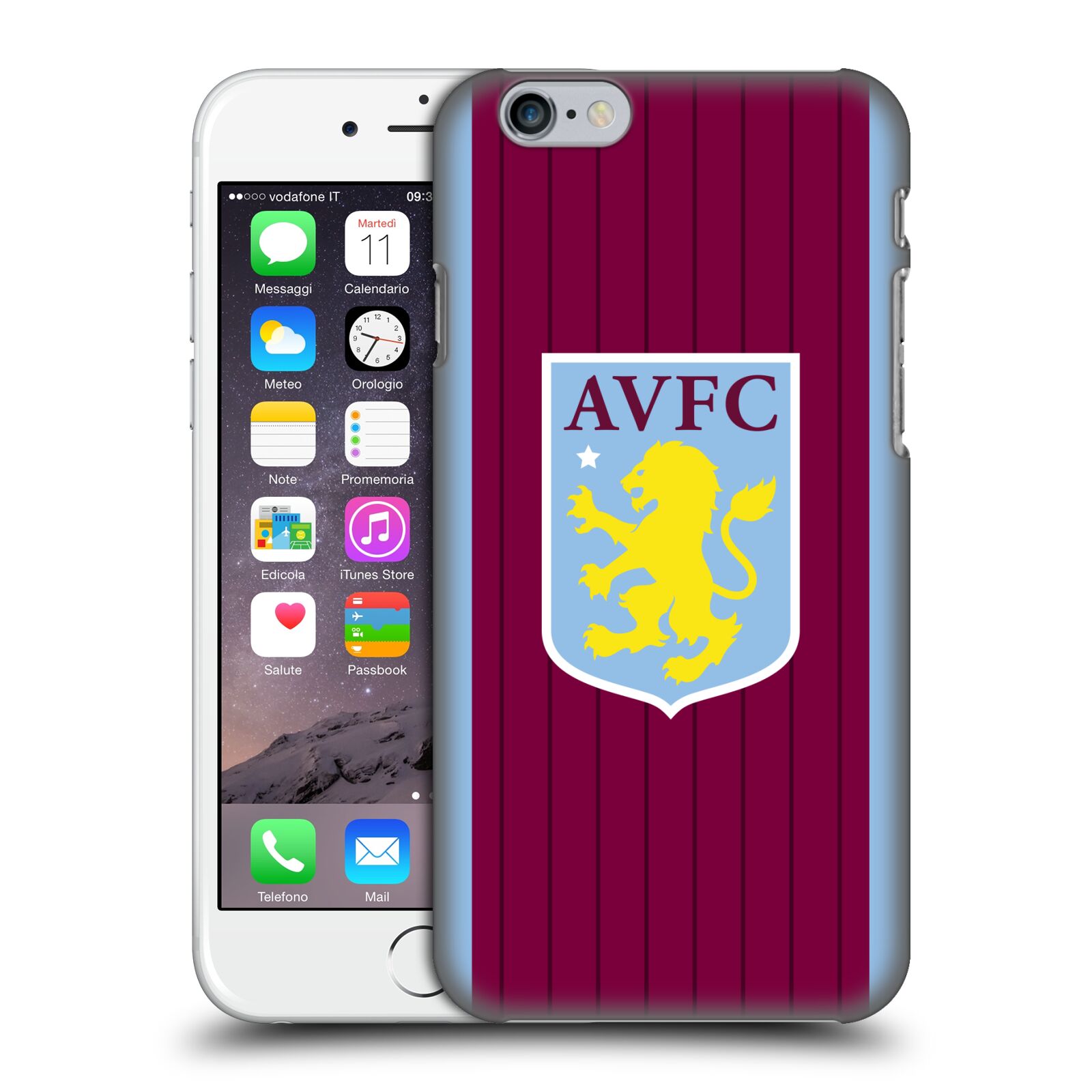 Zadní obal pro mobil Apple Iphone 6/6S - HEAD CASE - Fotbalový klub - Aston Villa - domácí