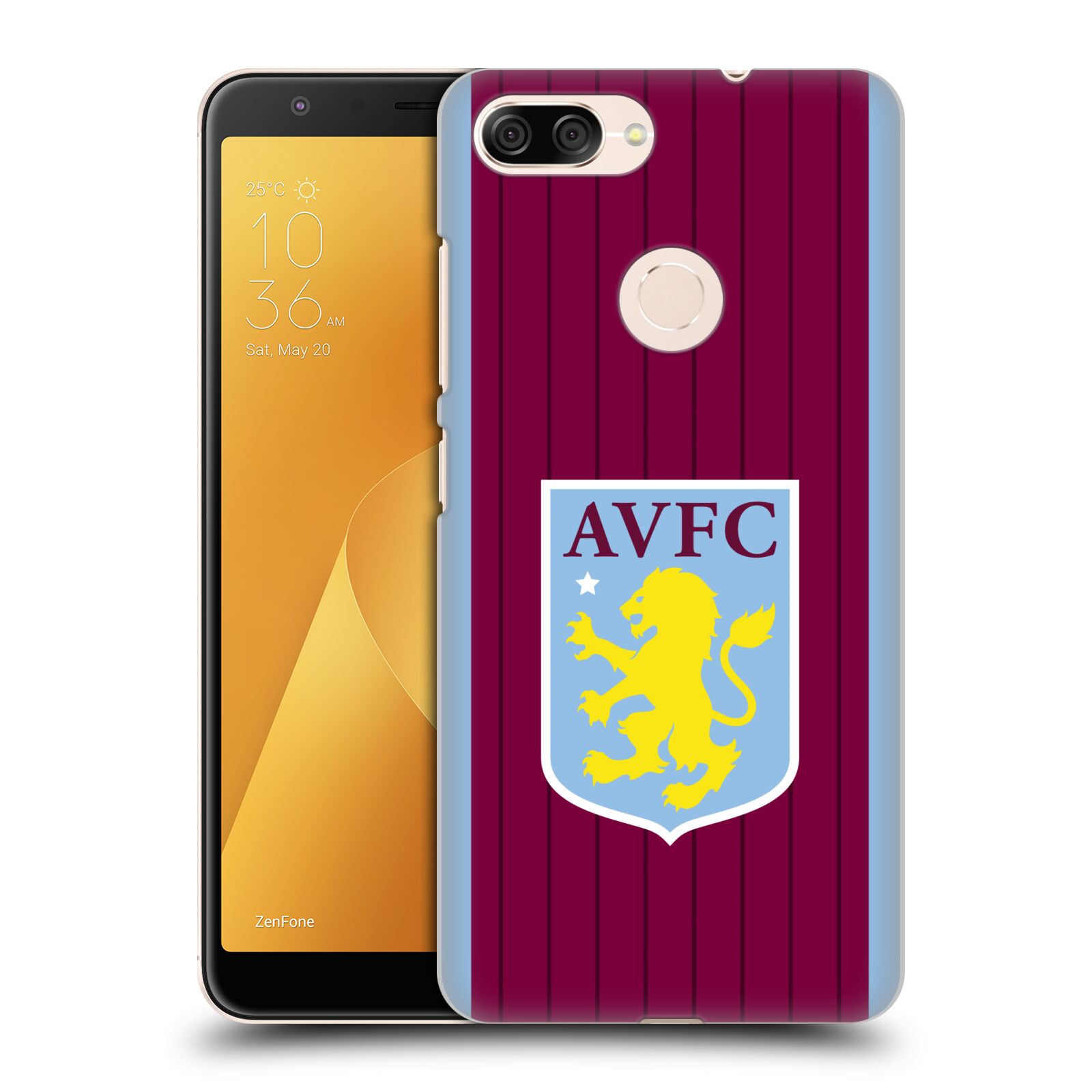 Zadní obal pro mobil Asus Zenfone Max Plus (M1) - HEAD CASE - Fotbalový klub - Aston Villa - domácí