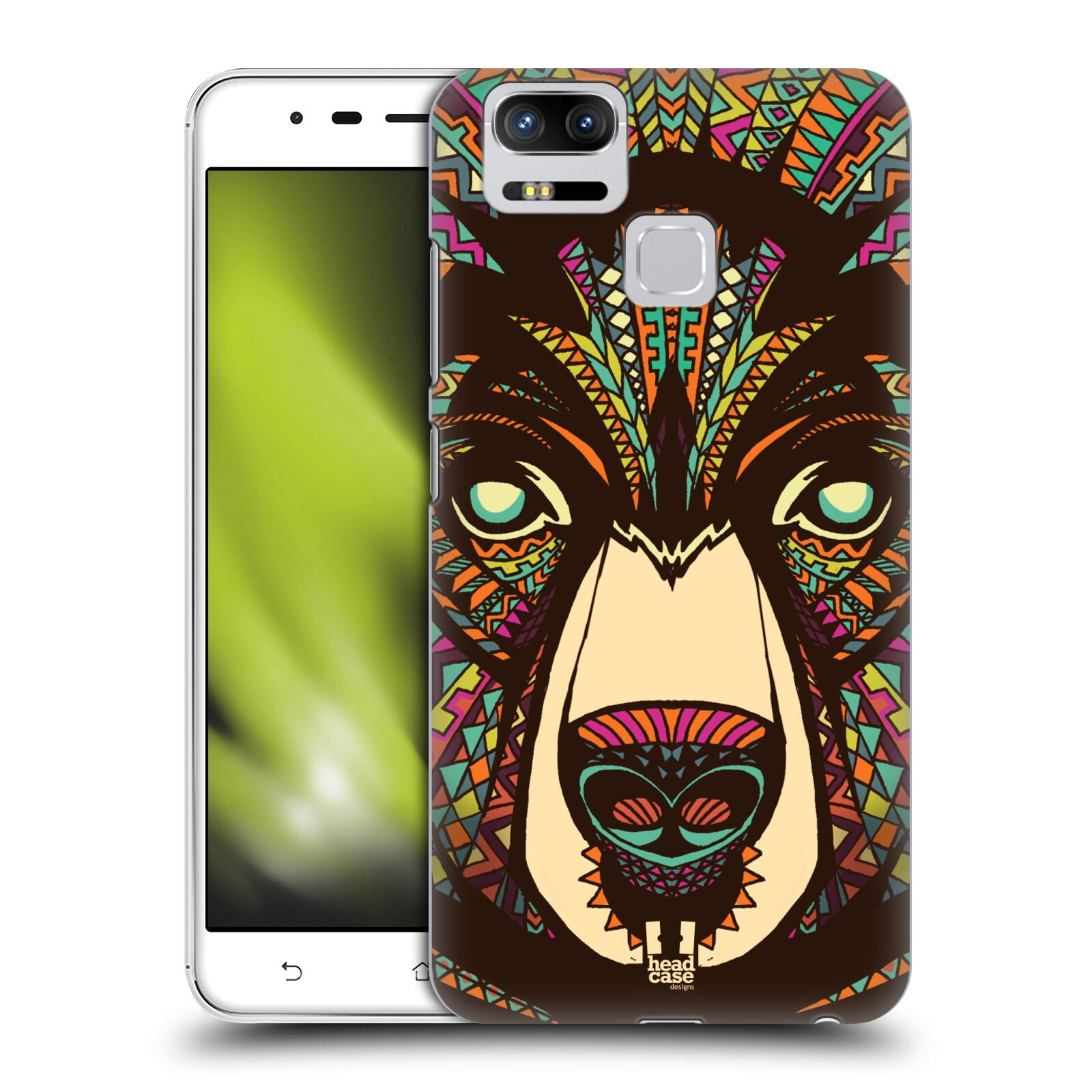 HEAD CASE plastový obal na mobil Asus Zenfone 3 Zoom ZE553KL vzor Aztécký motiv zvíře medvěd