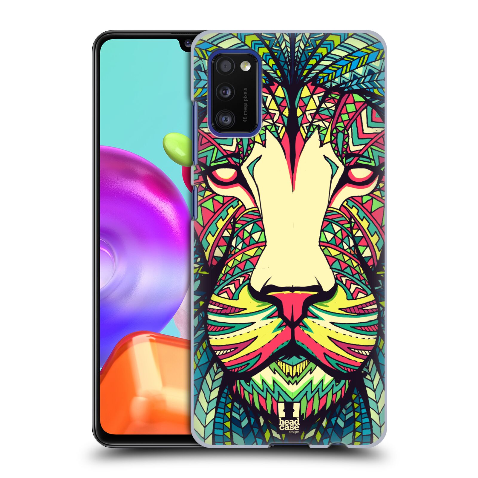 Zadní kryt na mobil Samsung Galaxy A41 vzor Aztécký motiv zvíře lev