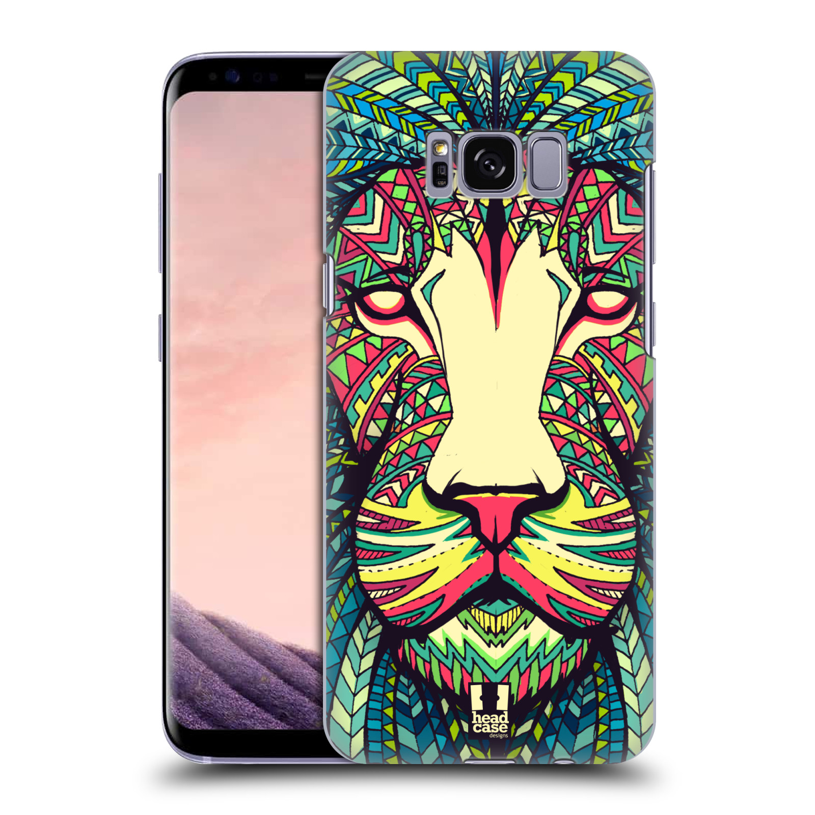 HEAD CASE plastový obal na mobil Samsung Galaxy S8 vzor Aztécký motiv zvíře lev