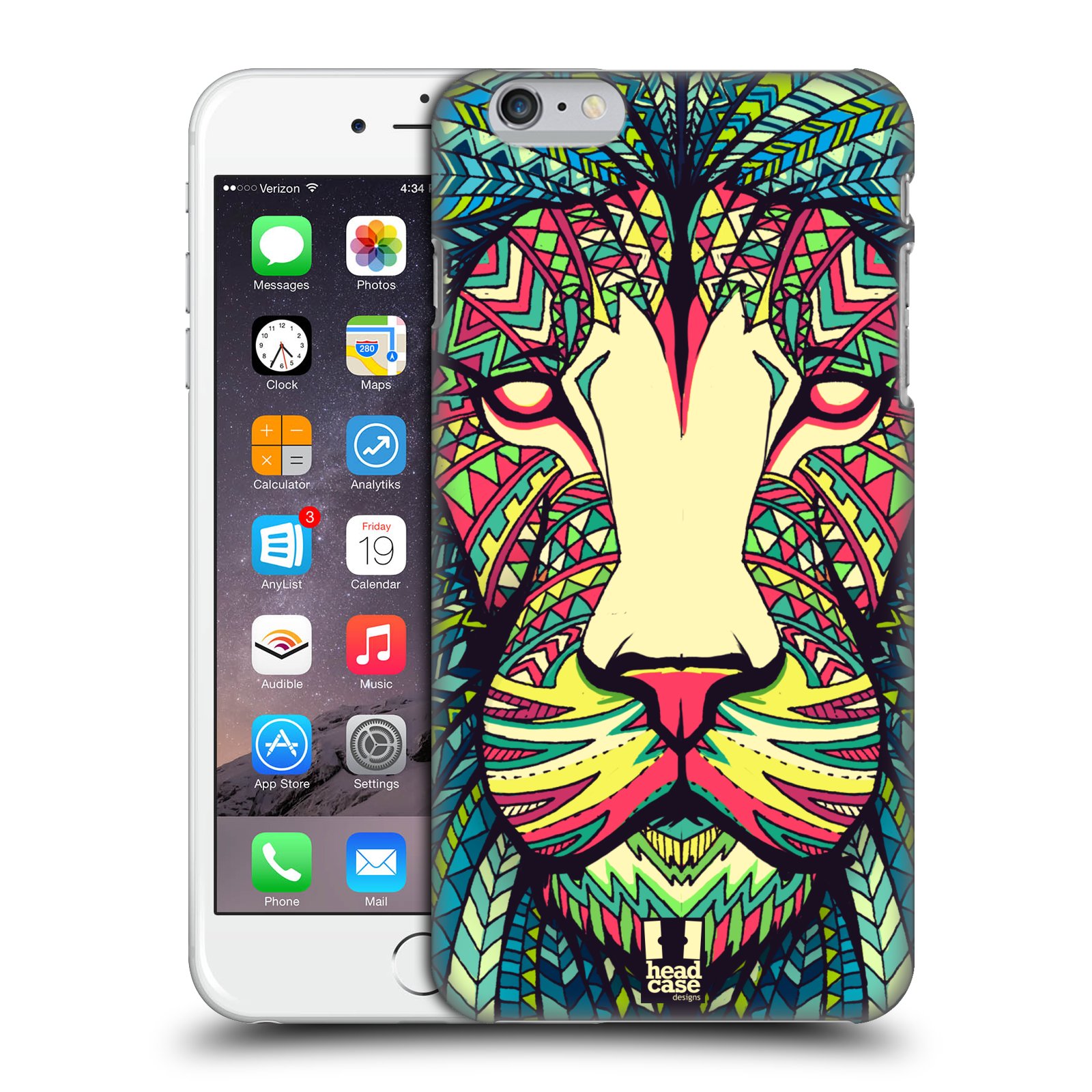 Plastové pouzdro pro mobil Apple Iphone 6 PLUS / 6S PLUS vzor Aztécký motiv zvíře lev