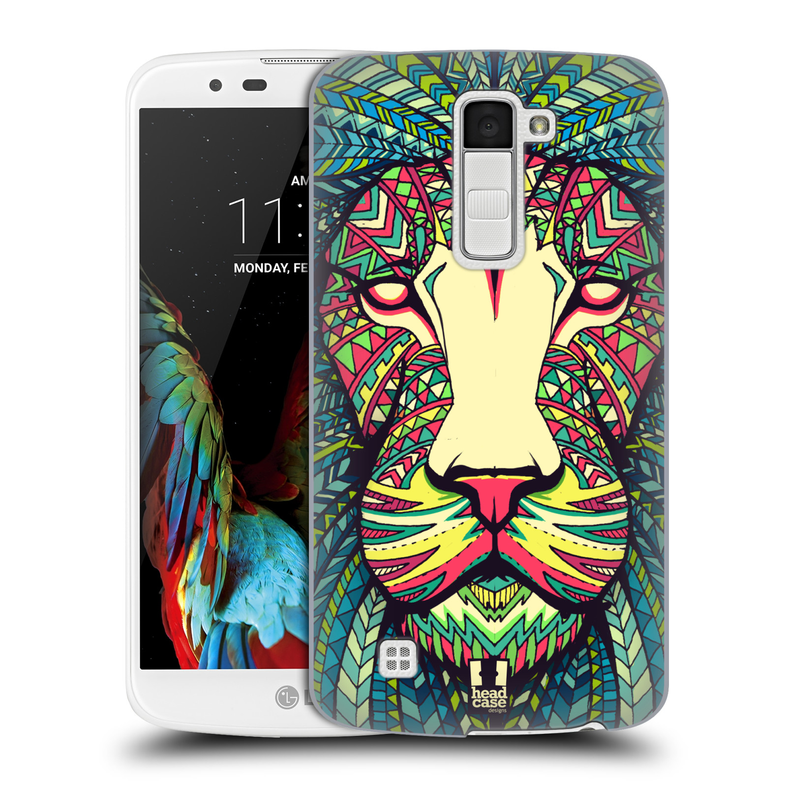 HEAD CASE plastový obal na mobil LG K10 vzor Aztécký motiv zvíře lev