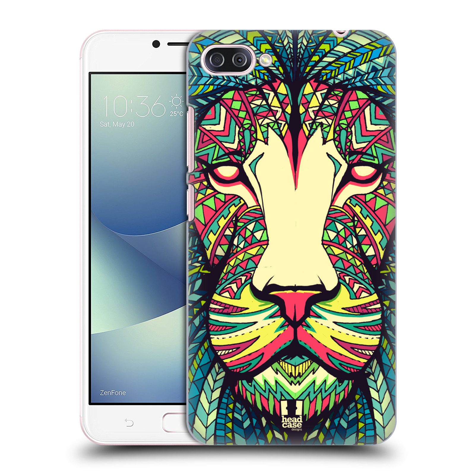 HEAD CASE plastový obal na mobil Asus Zenfone 4 MAX ZC554KL vzor Aztécký motiv zvíře lev
